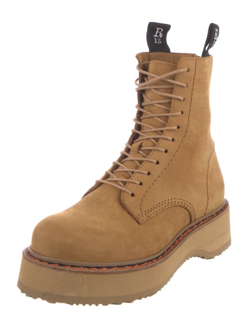 R13 Suede Combat Boots