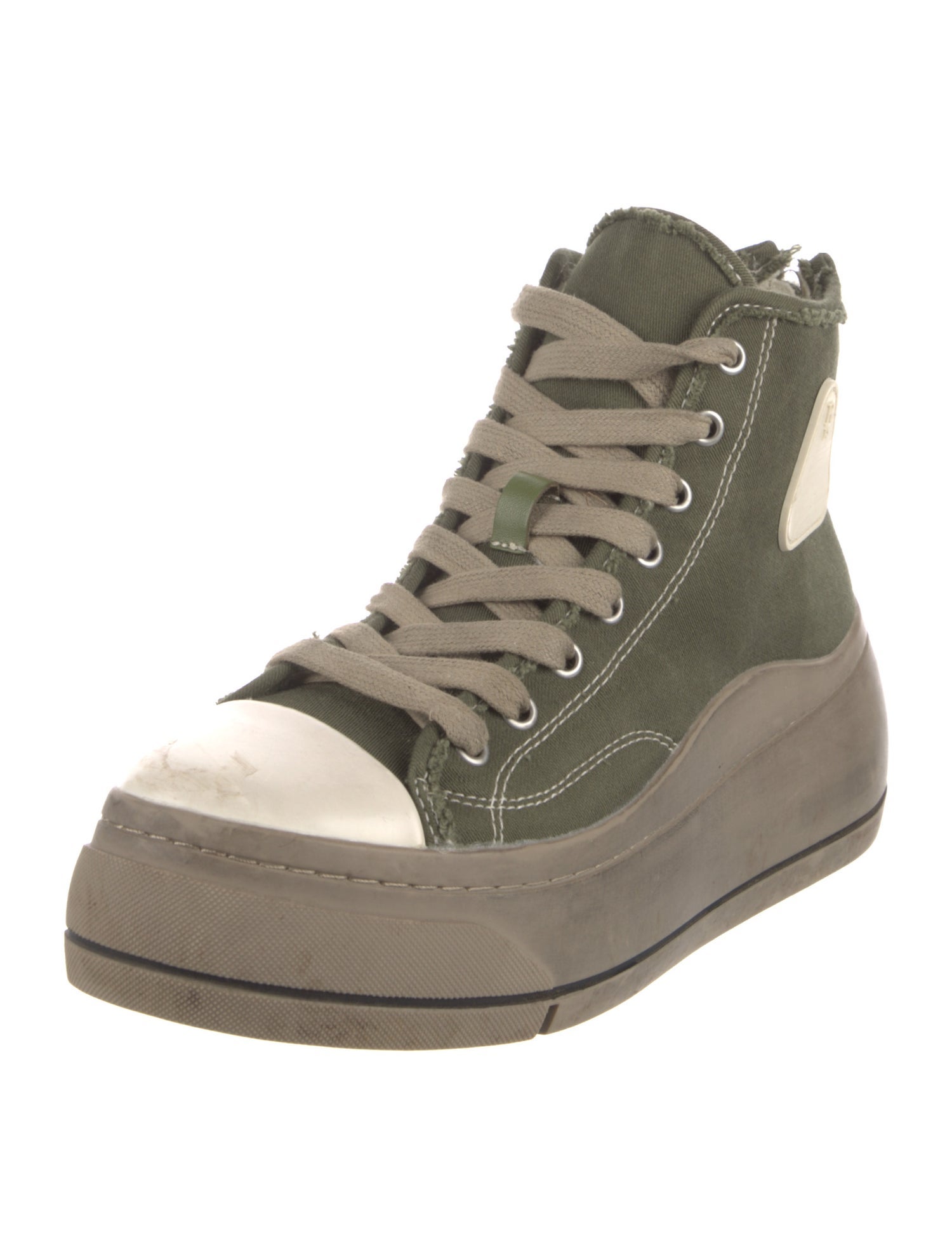 R13 Canvas Wedge Sneakers