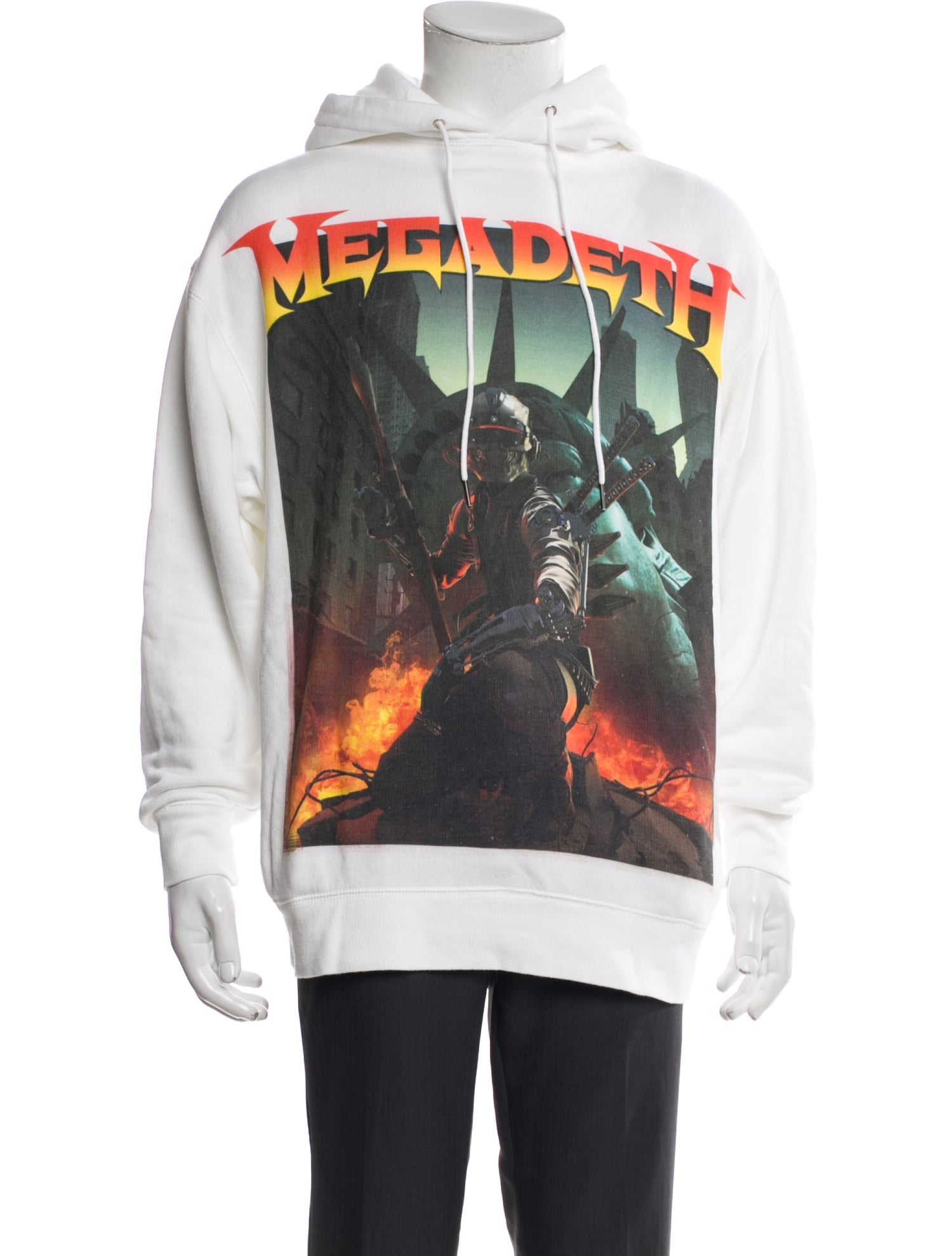 R13 Graphic Print Crew Neck Hoodie