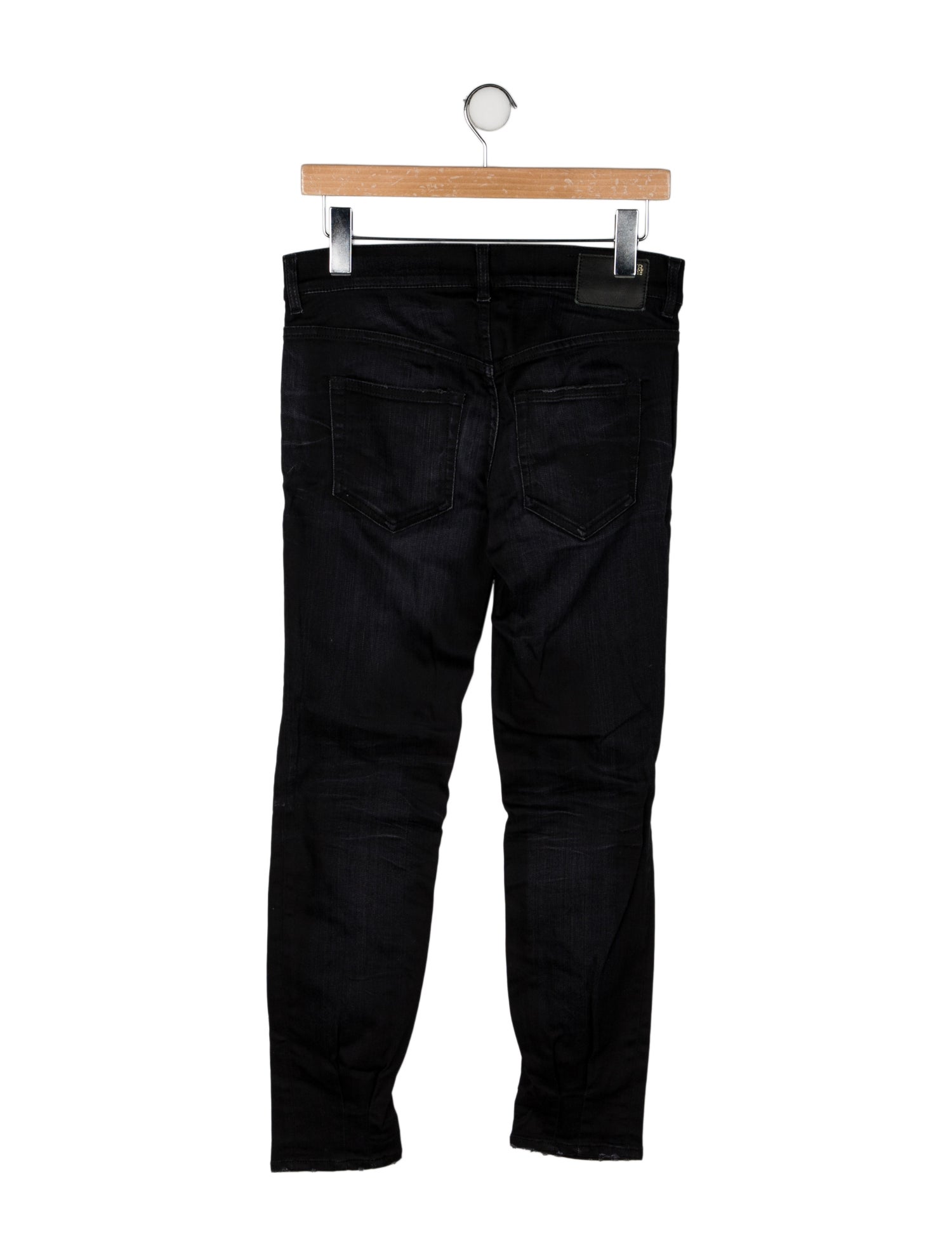 R13 Mid-Rise Straight Leg Jeans