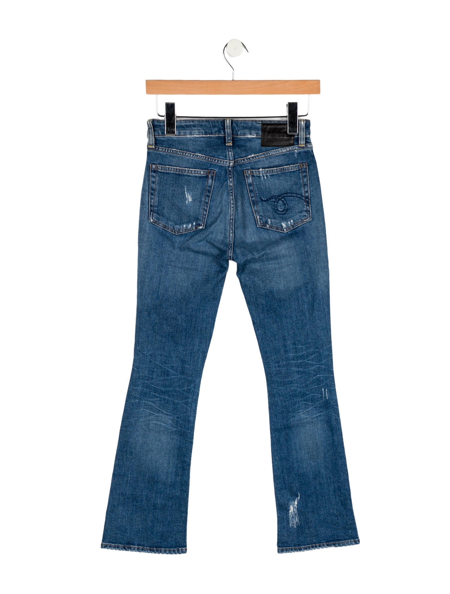 R13 High-Rise Straight Leg Jeans