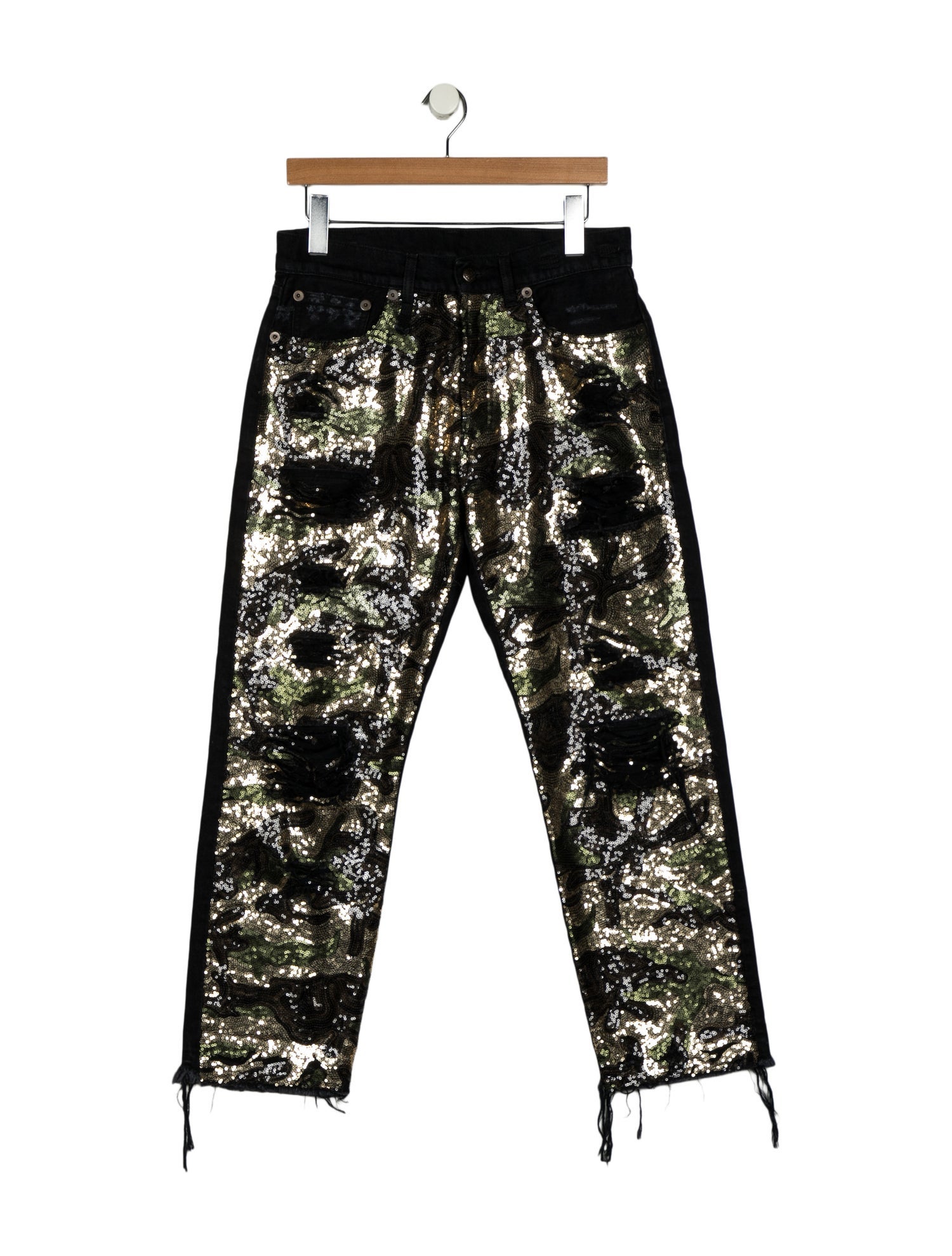 R13 Mid-Rise Straight Leg Jeans