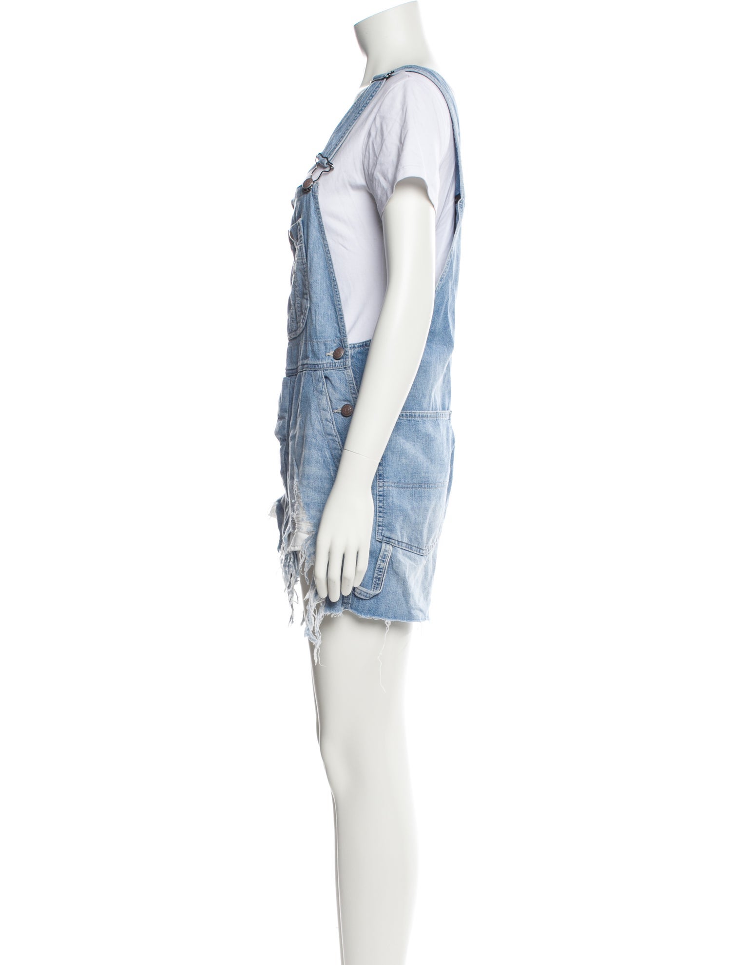 R13 Square Neckline Romper