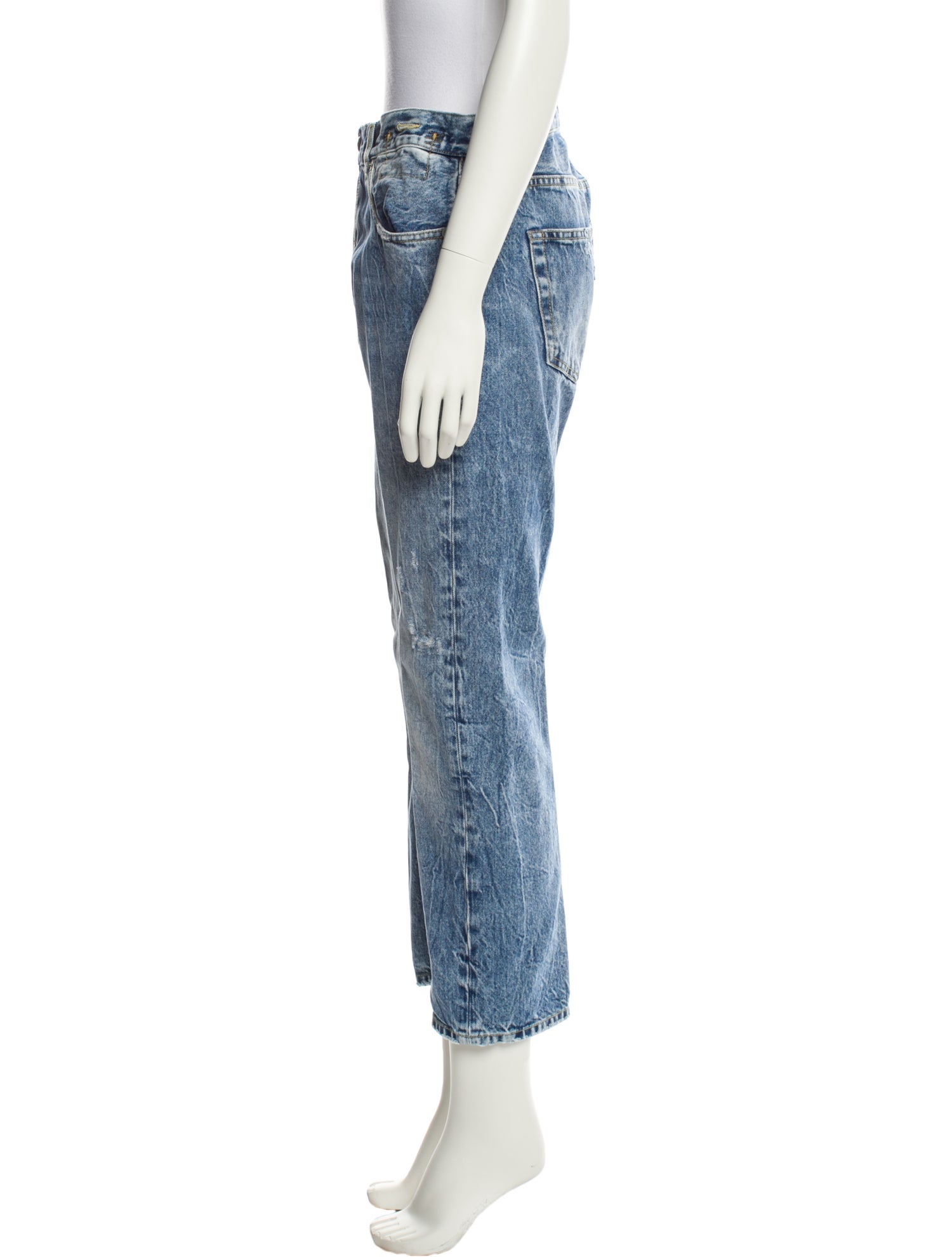 R13 High-Rise Straight Leg Jeans