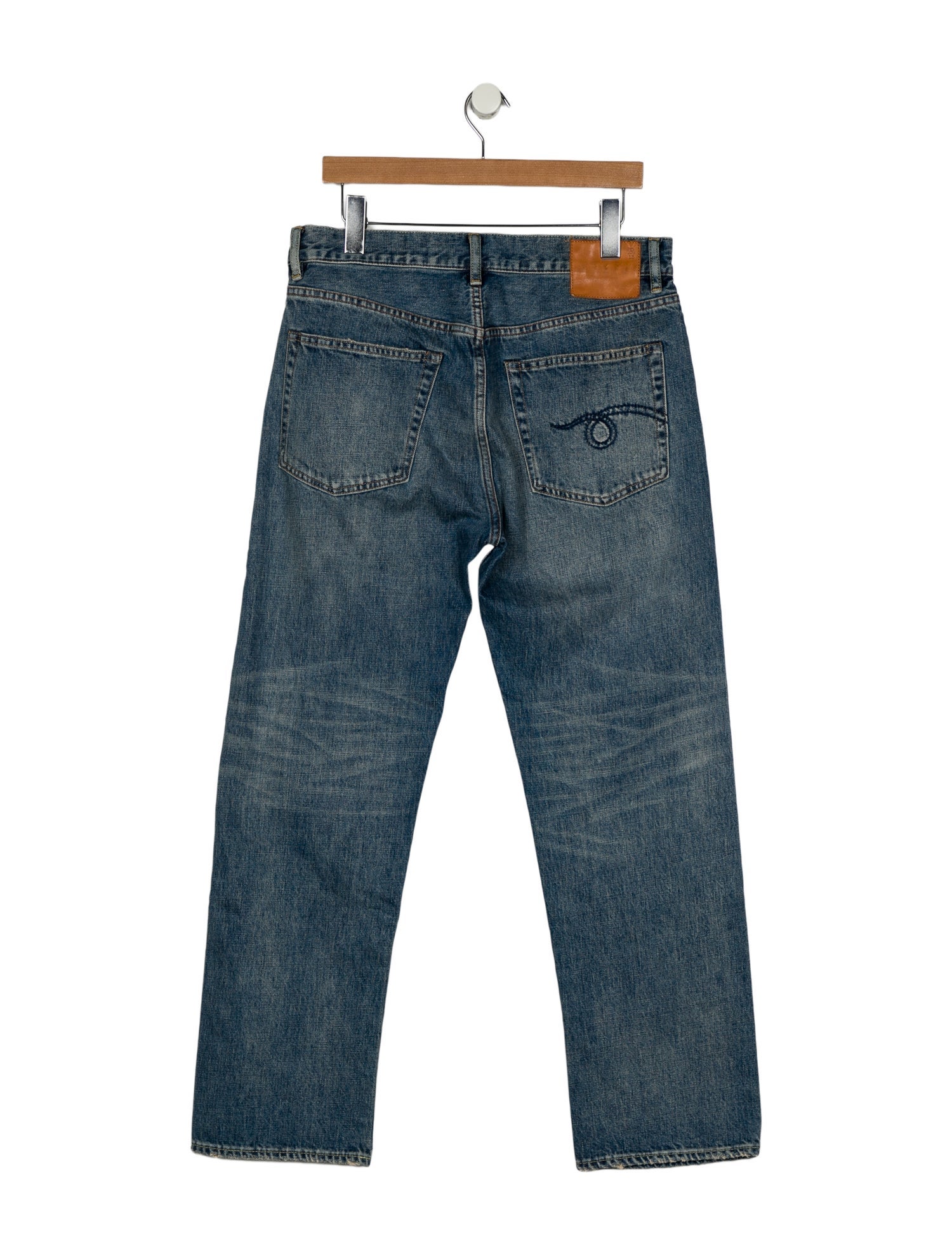R13 High-Rise Straight Leg Jeans