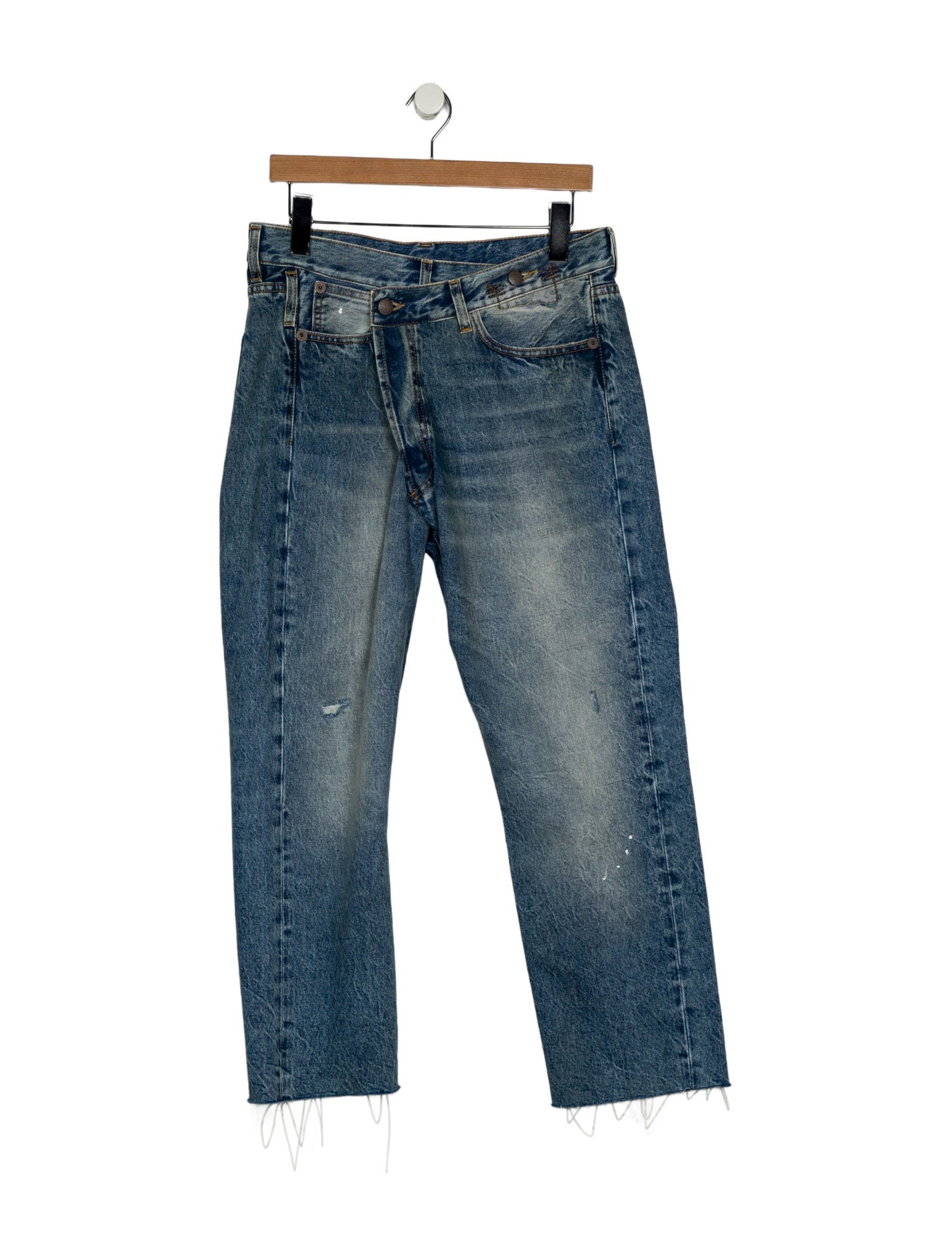 R13 High-Rise Straight Leg Jeans