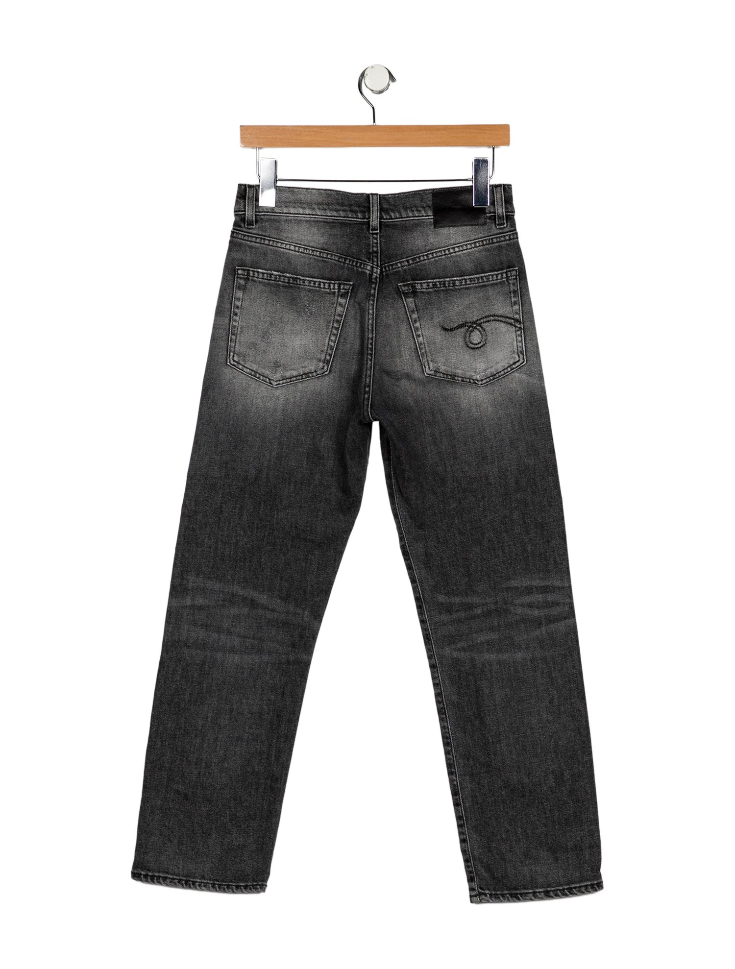 R13 High-Rise Straight Leg Jeans