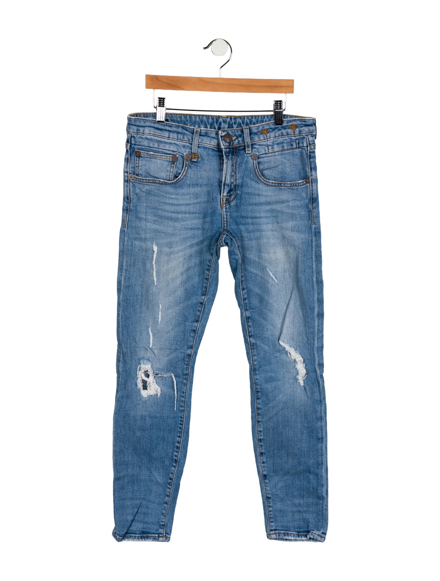 R13 Low-Rise Skinny Leg Jeans