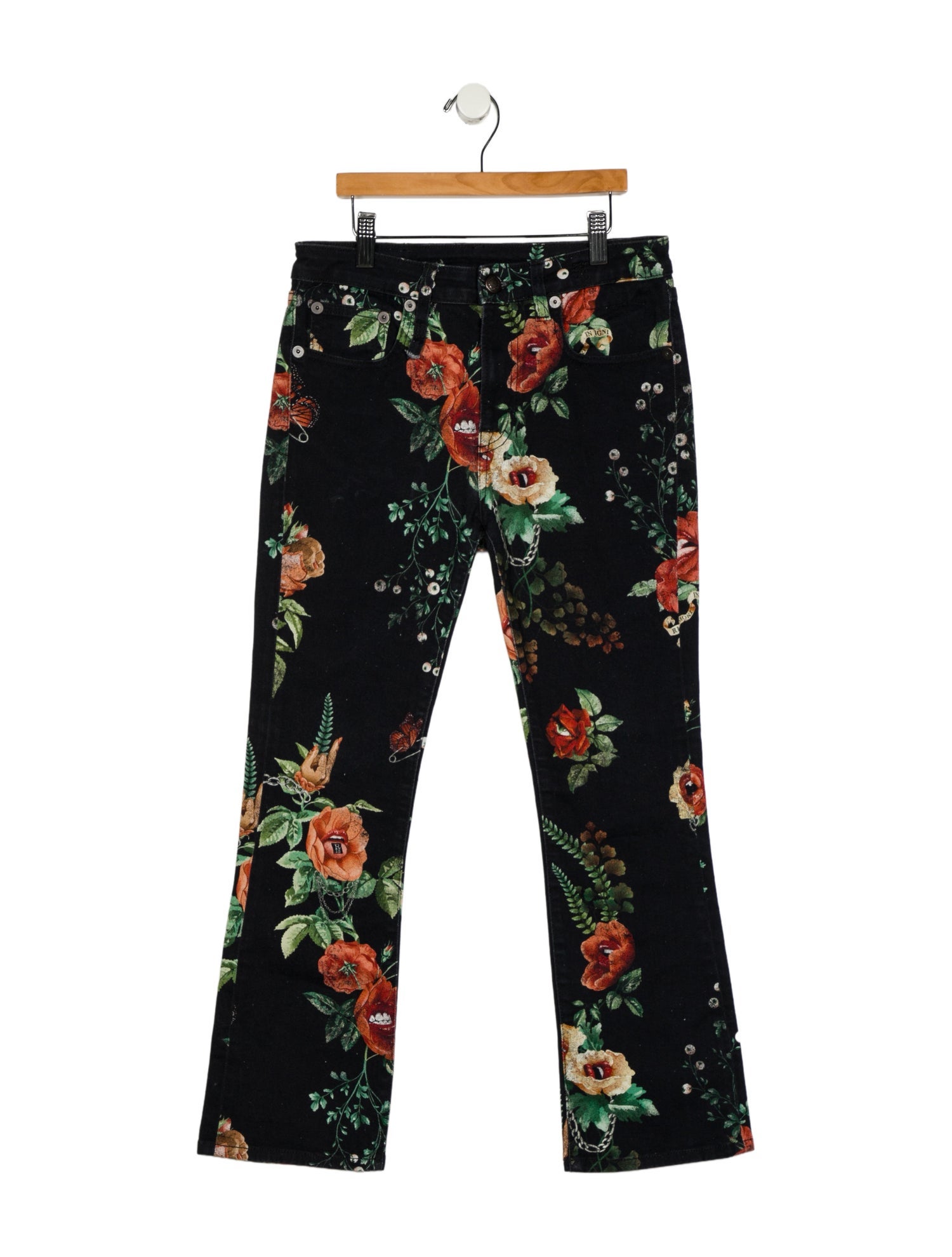 R13 Mid-Rise Straight Leg Jeans