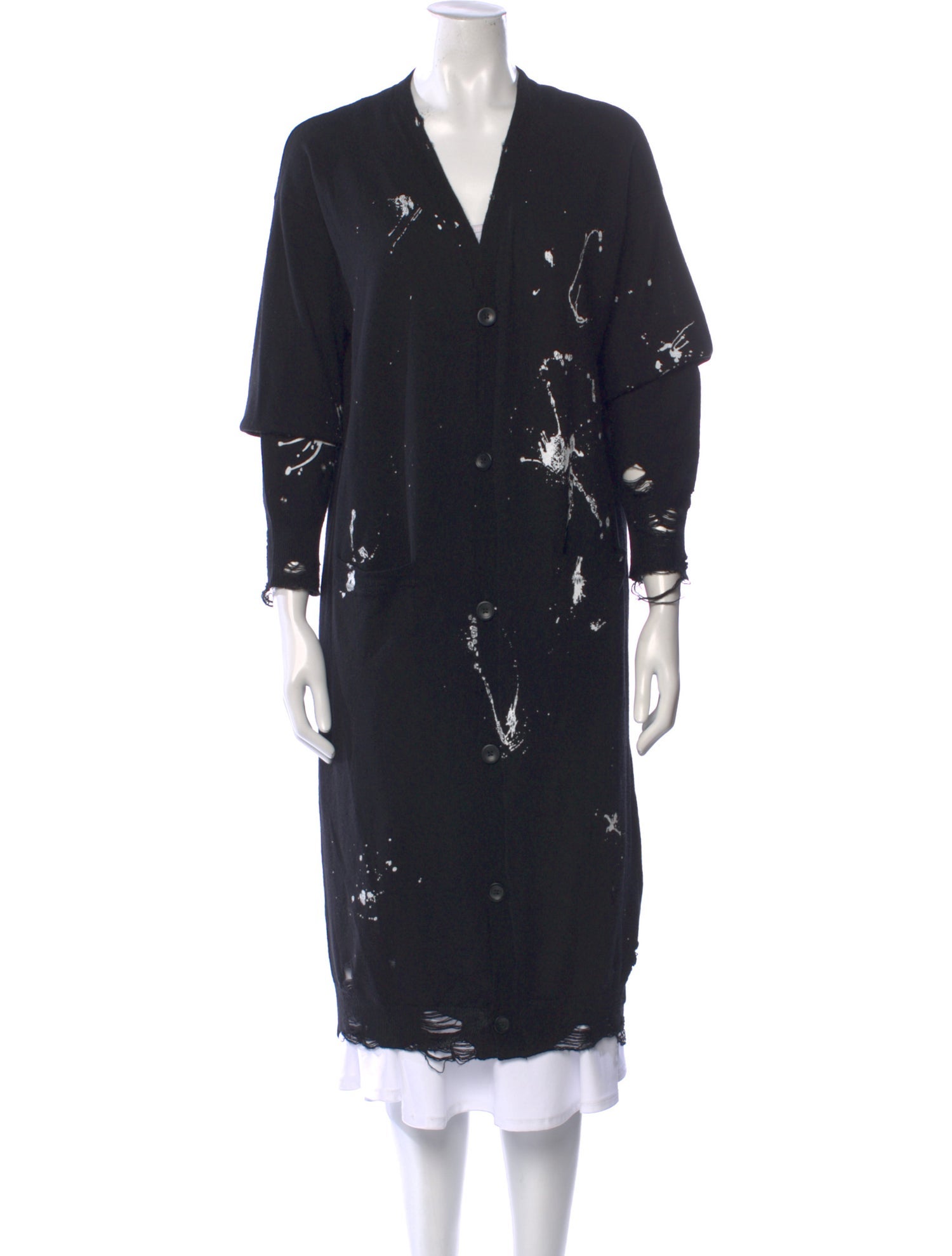 R13 Merino Wool V-Neck Sweater