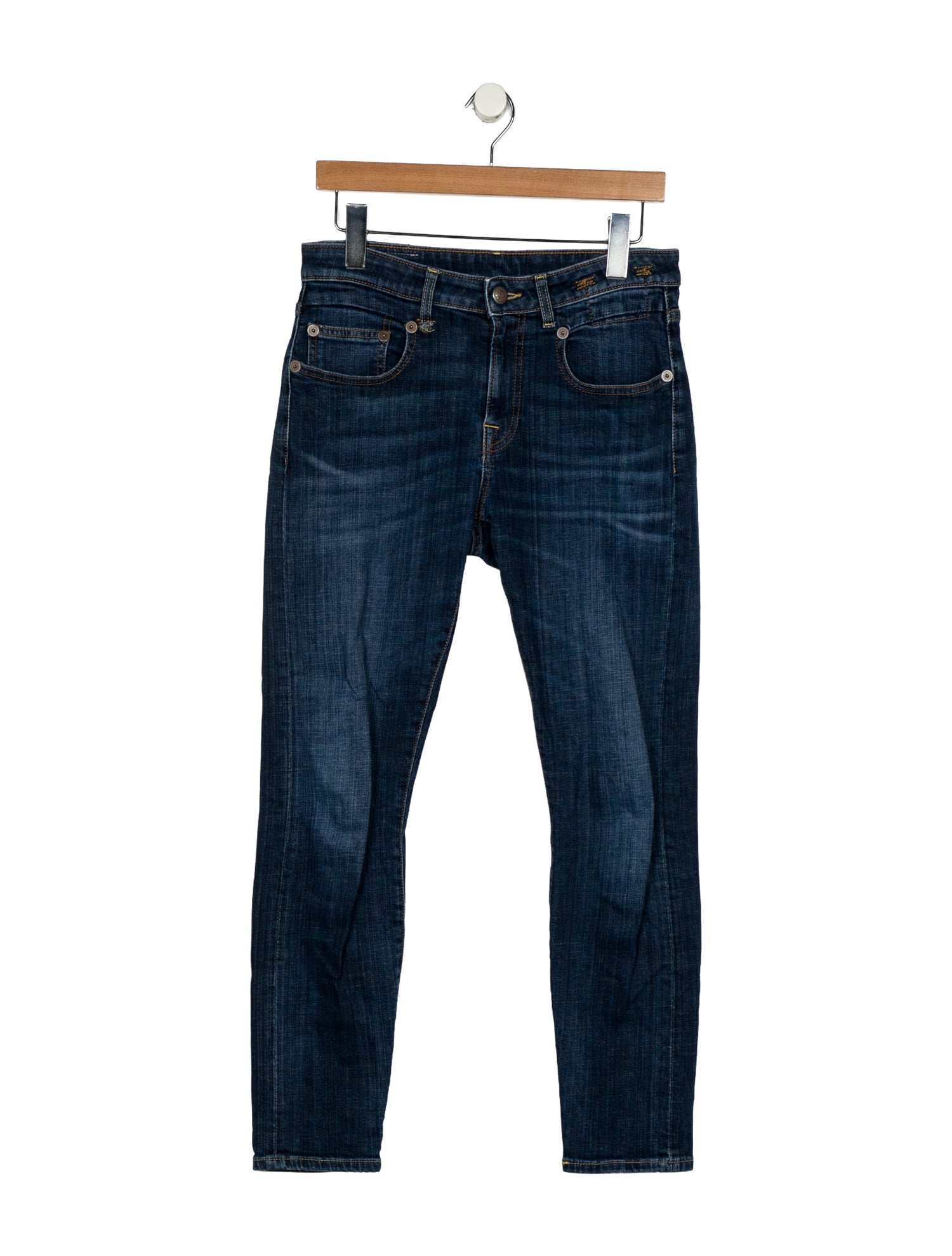 R13 Mid-Rise Skinny Leg Jeans