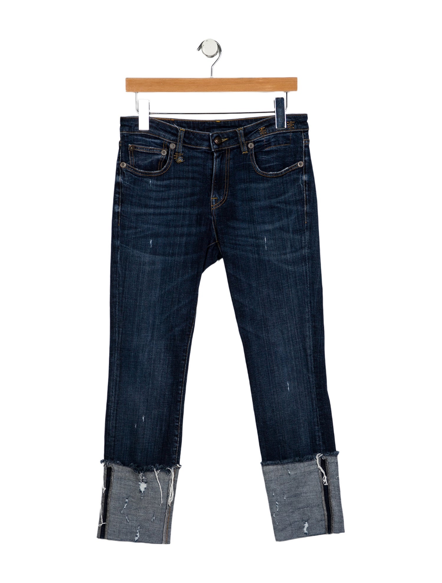 R13 Mid-Rise Skinny Leg Jeans