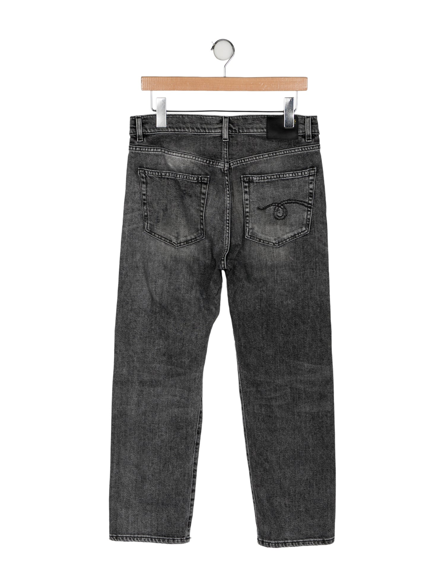 R13 Mid-Rise Straight Leg Jeans