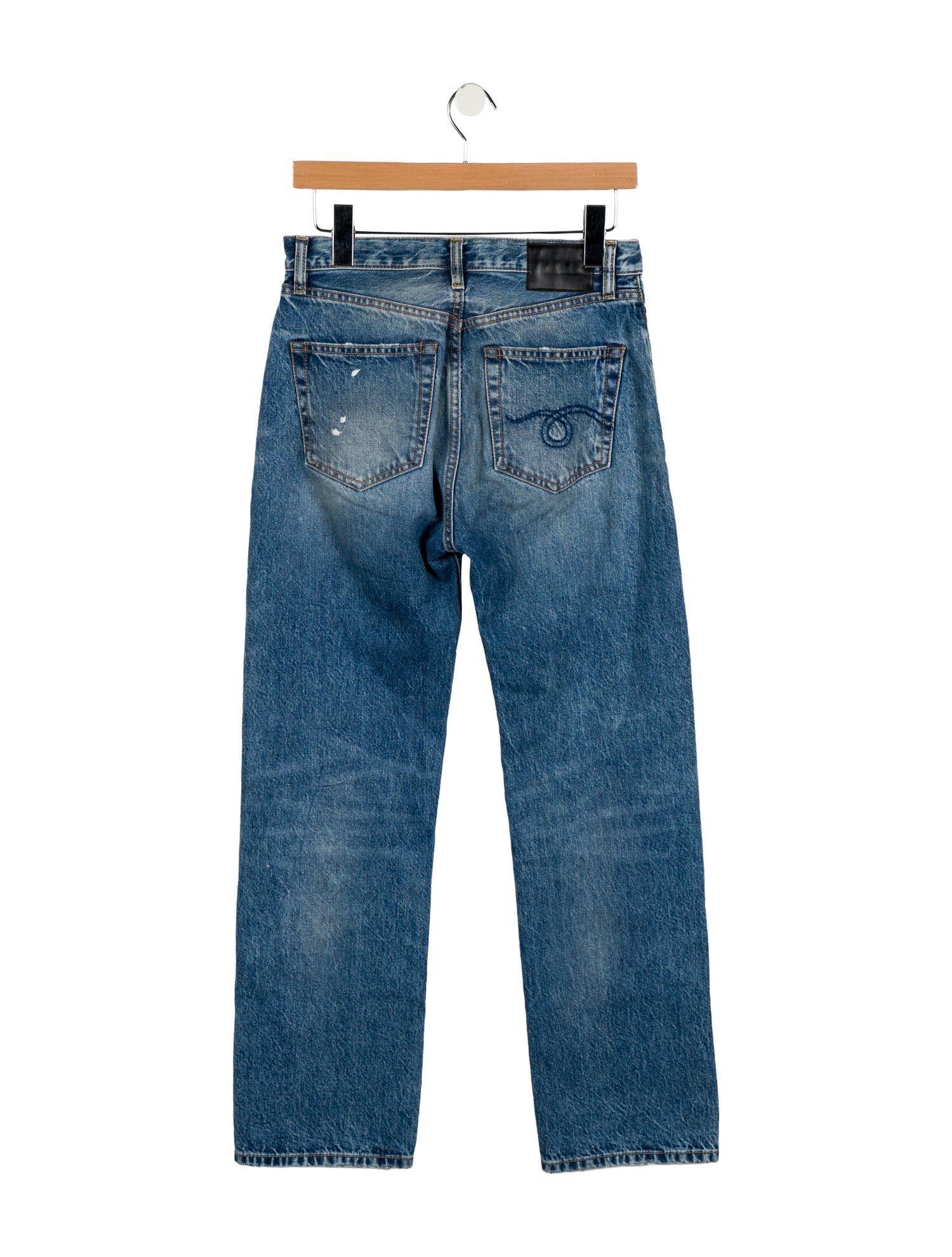 R13 High-Rise Straight Leg Jeans