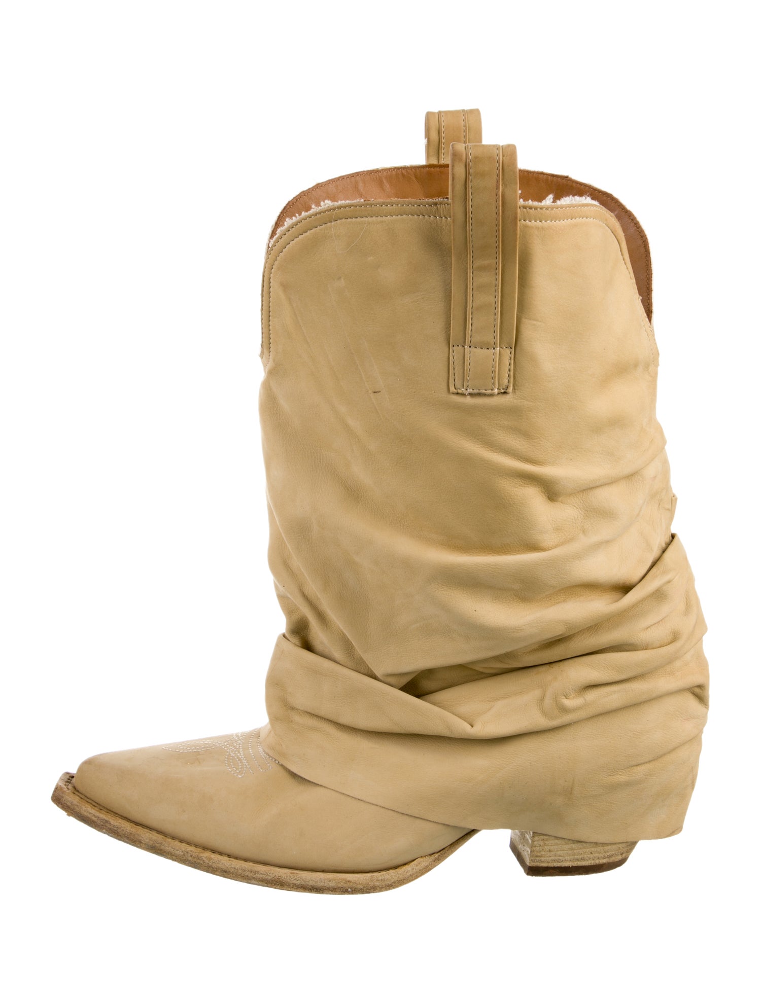 R13 Leather Slouch Boots