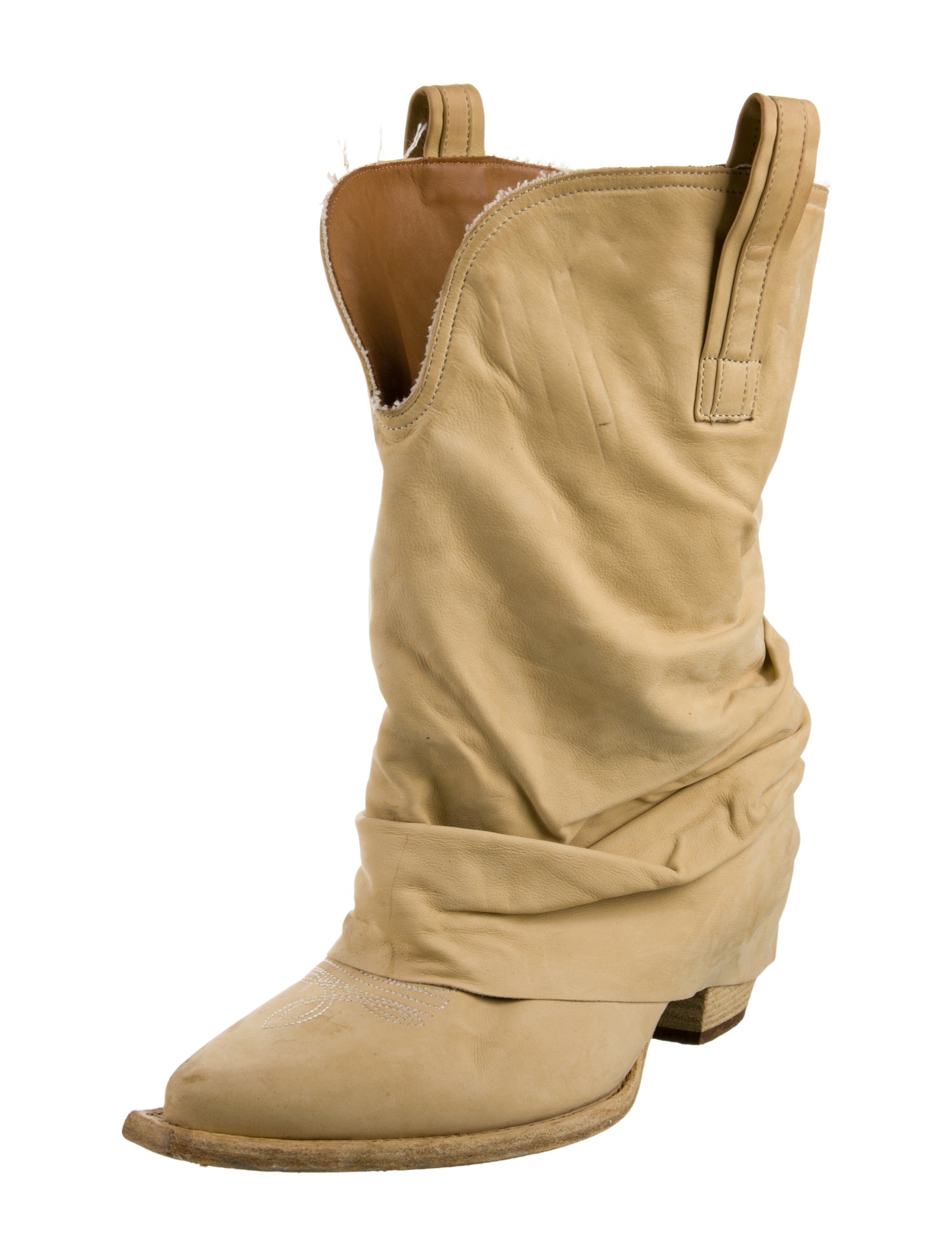 R13 Leather Slouch Boots