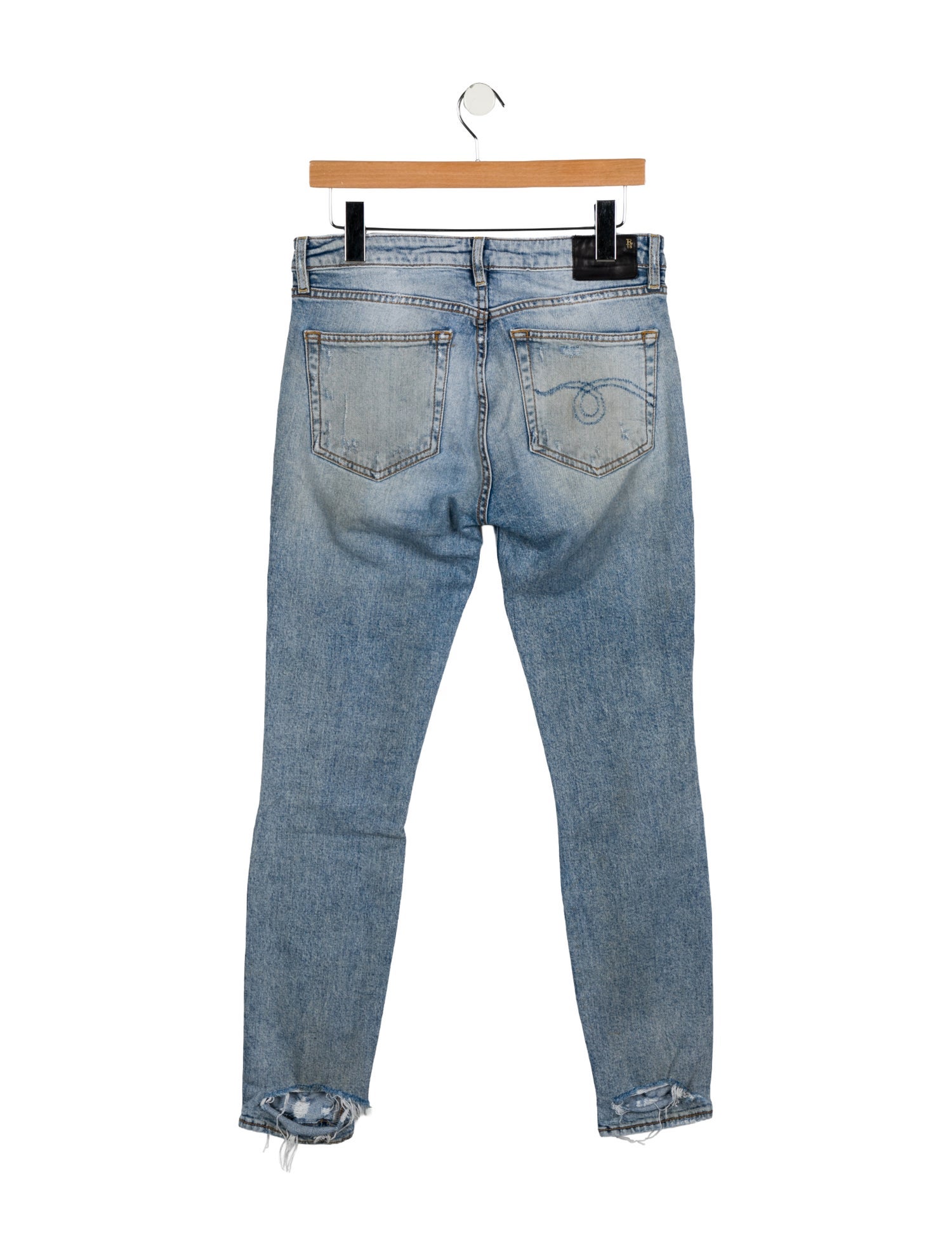 R13 Mid-Rise Skinny Leg Jeans