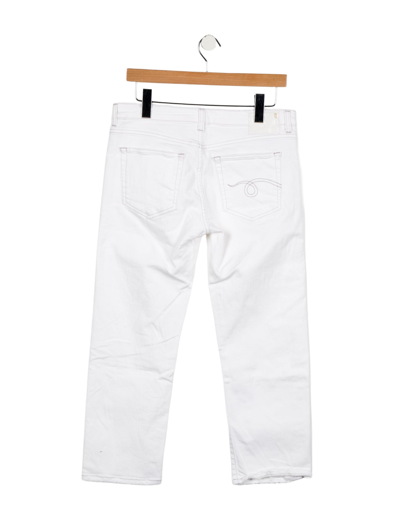 R13 Mid-Rise Straight Leg Jeans