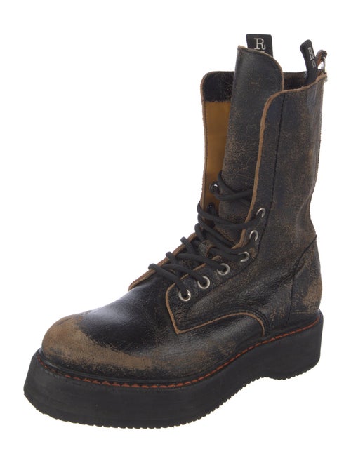 R13 Leather Lace-Up Boots