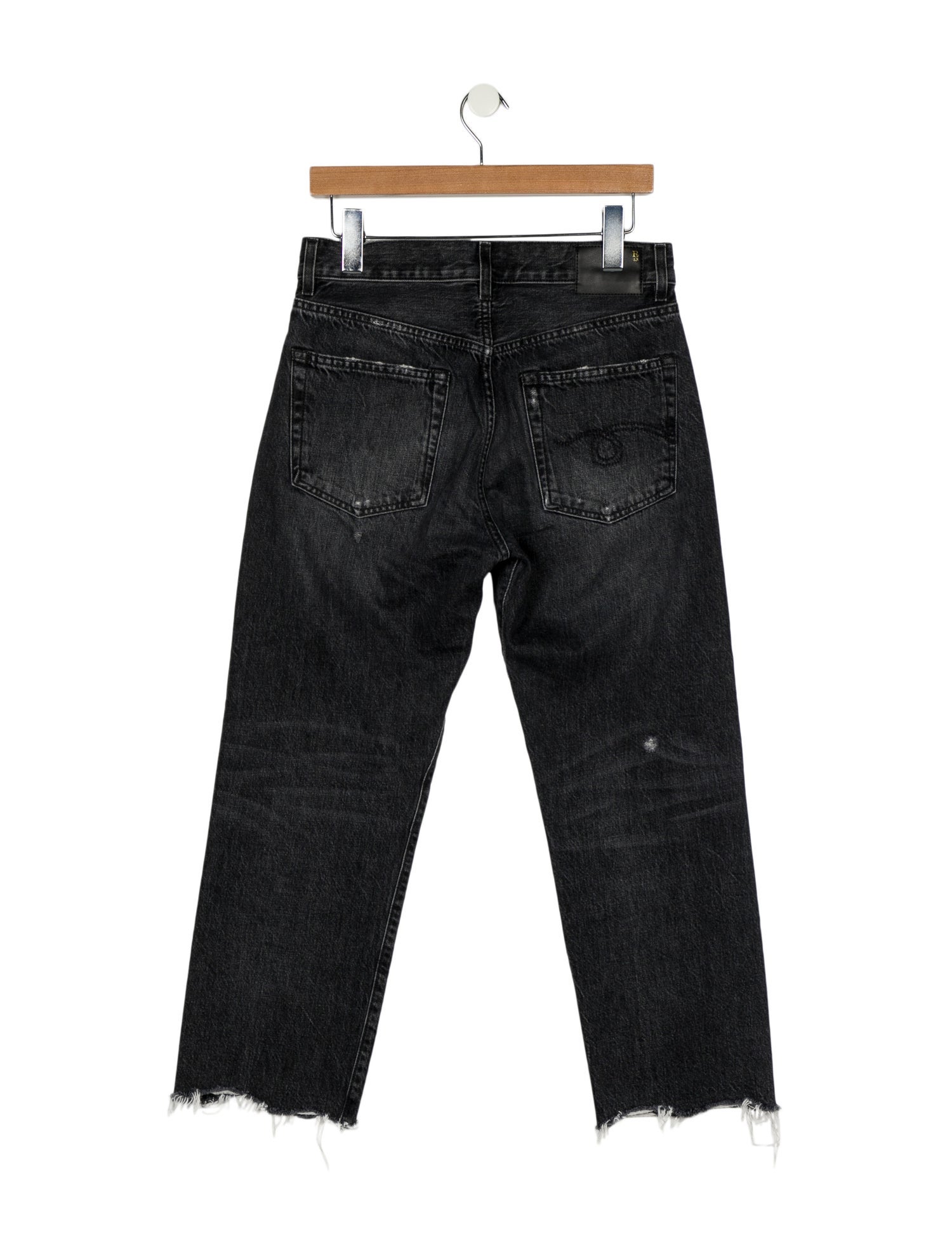 R13 High-Rise Straight Leg Jeans