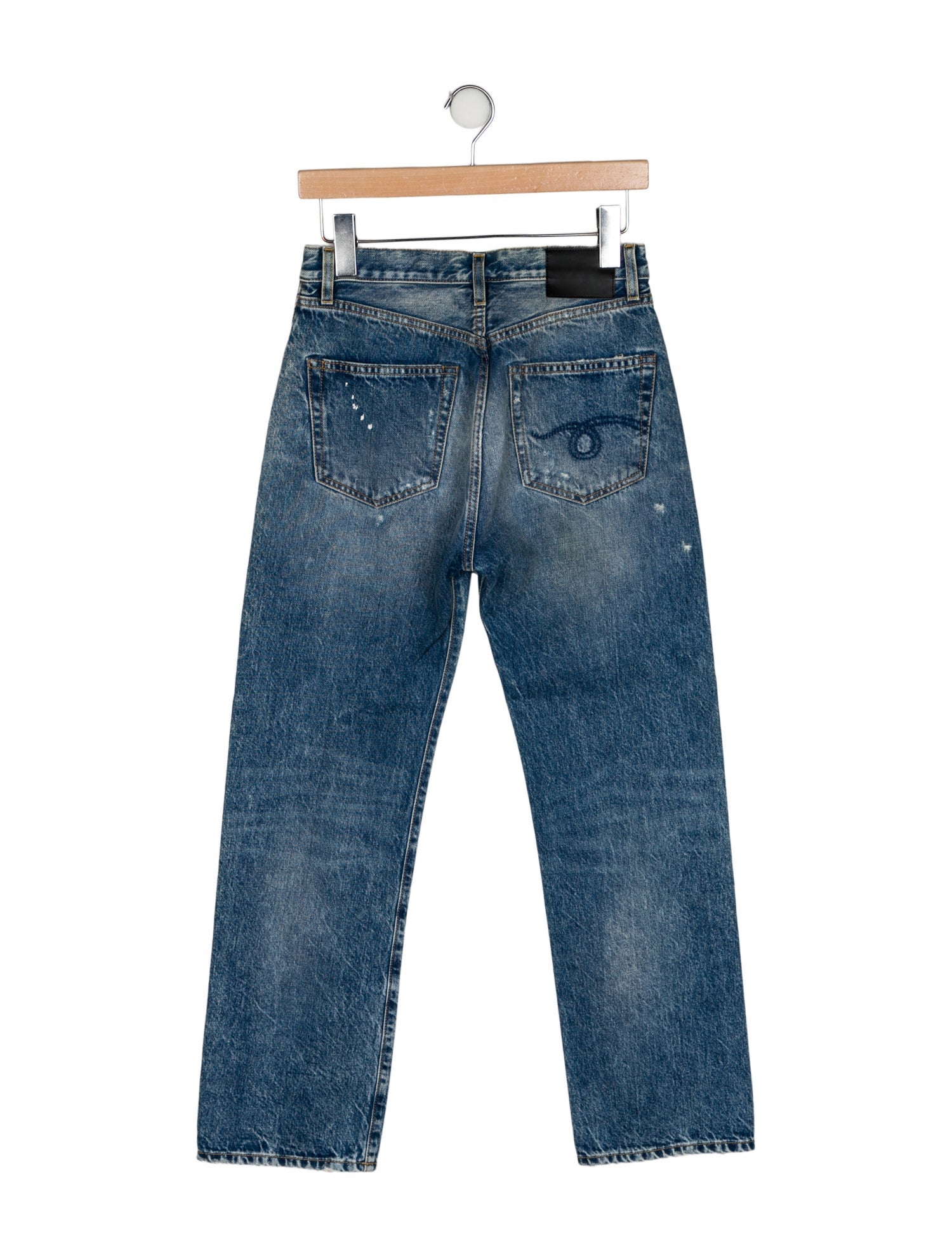 R13 High-Rise Straight Leg Jeans