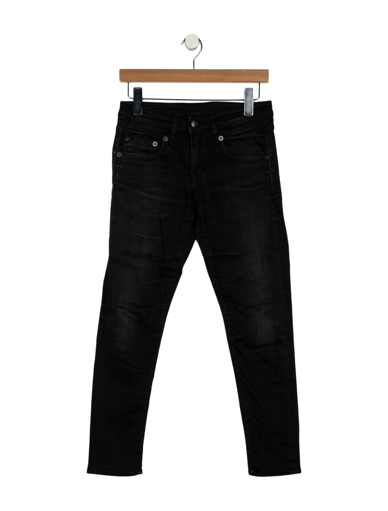R13 Mid-Rise Skinny Leg Jeans