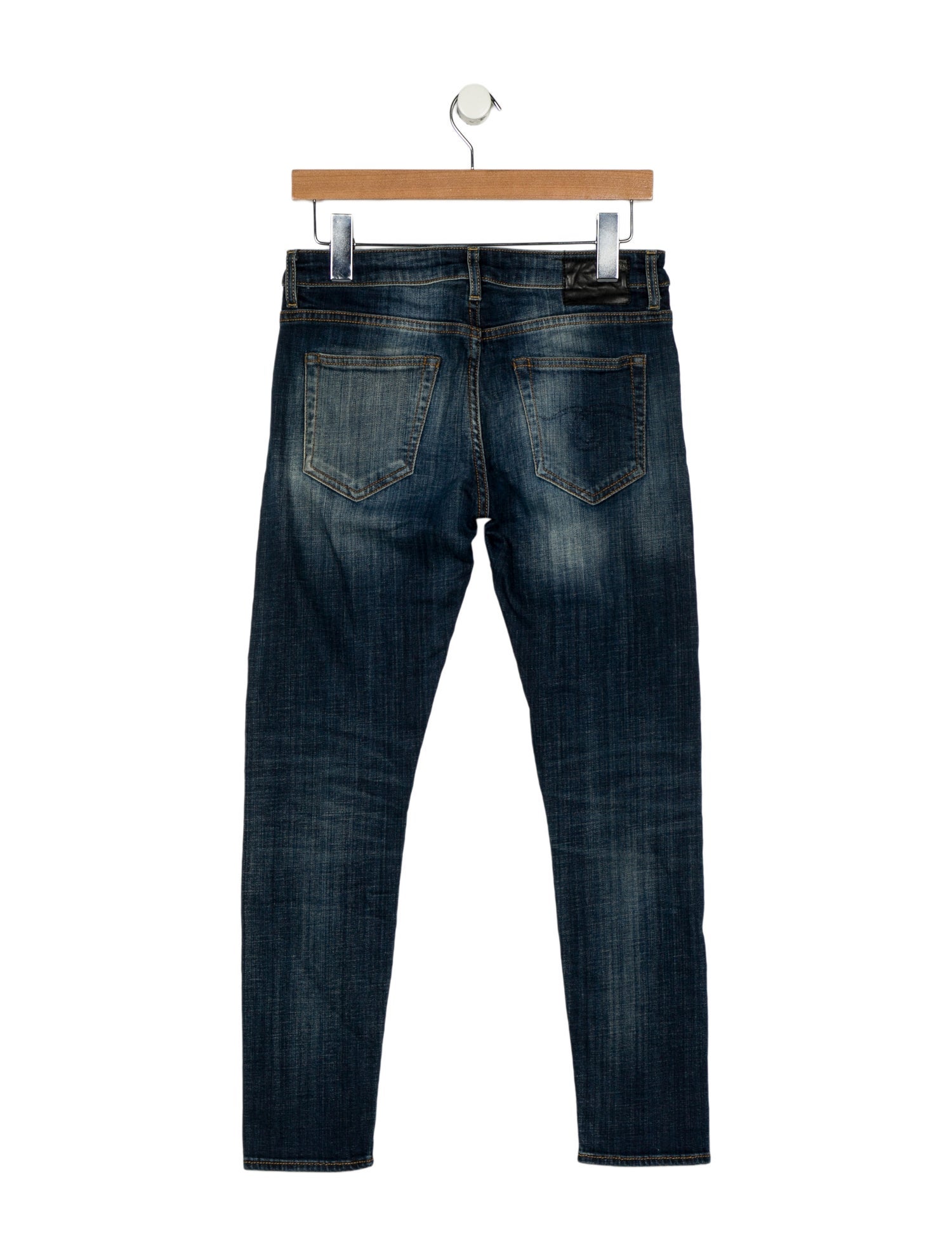 R13 High-Rise Straight Leg Jeans