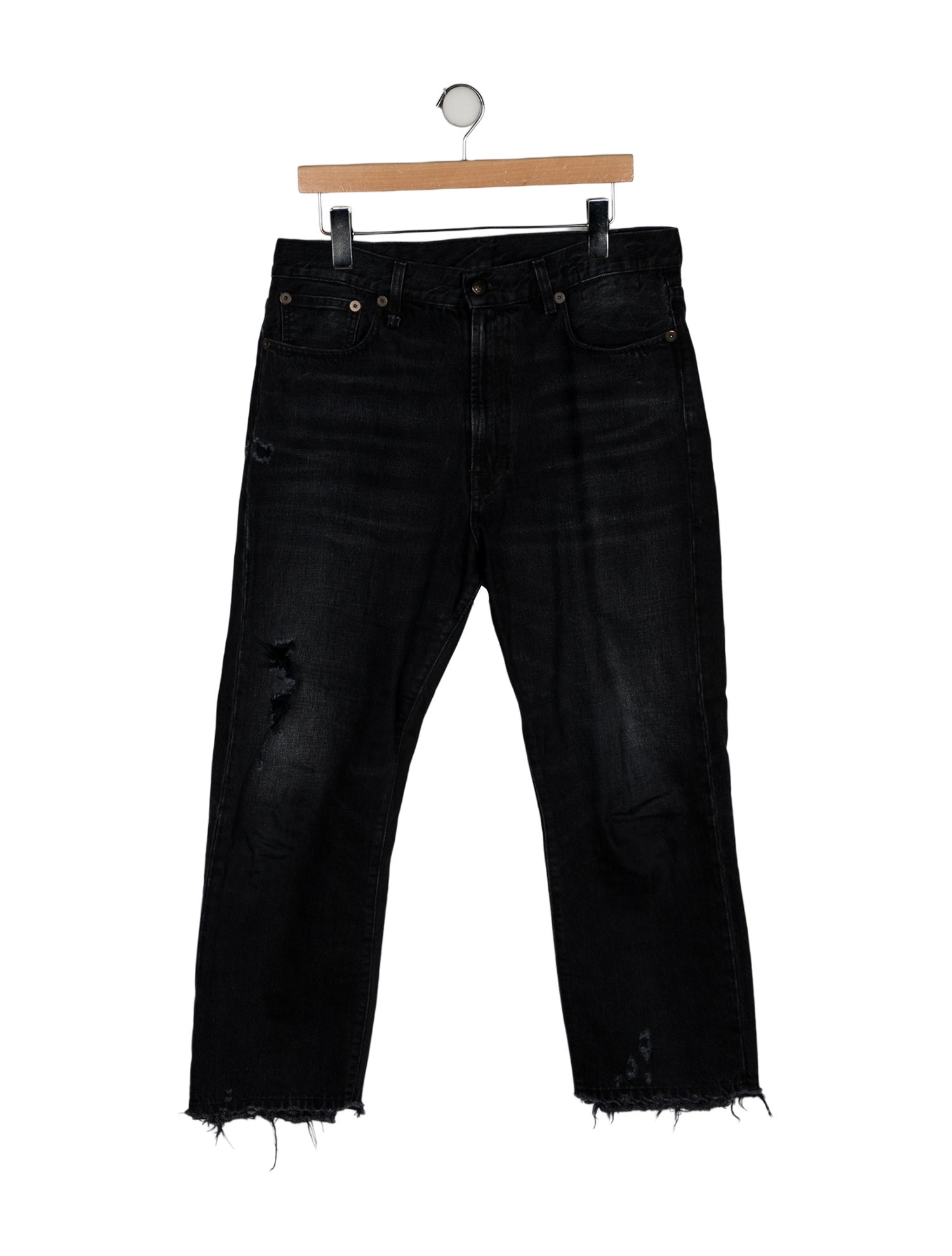 R13 High-Rise Straight Leg Jeans