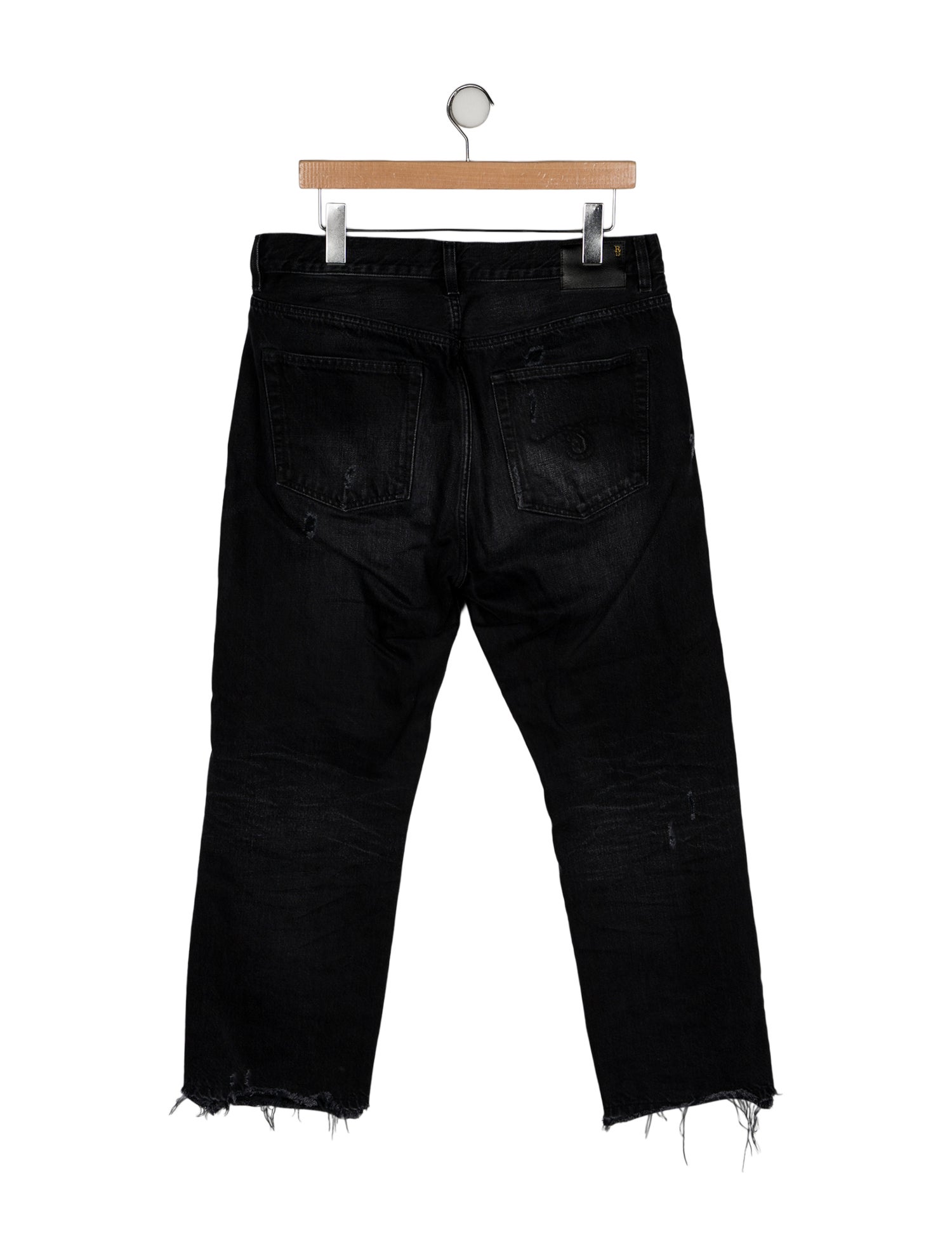R13 High-Rise Straight Leg Jeans