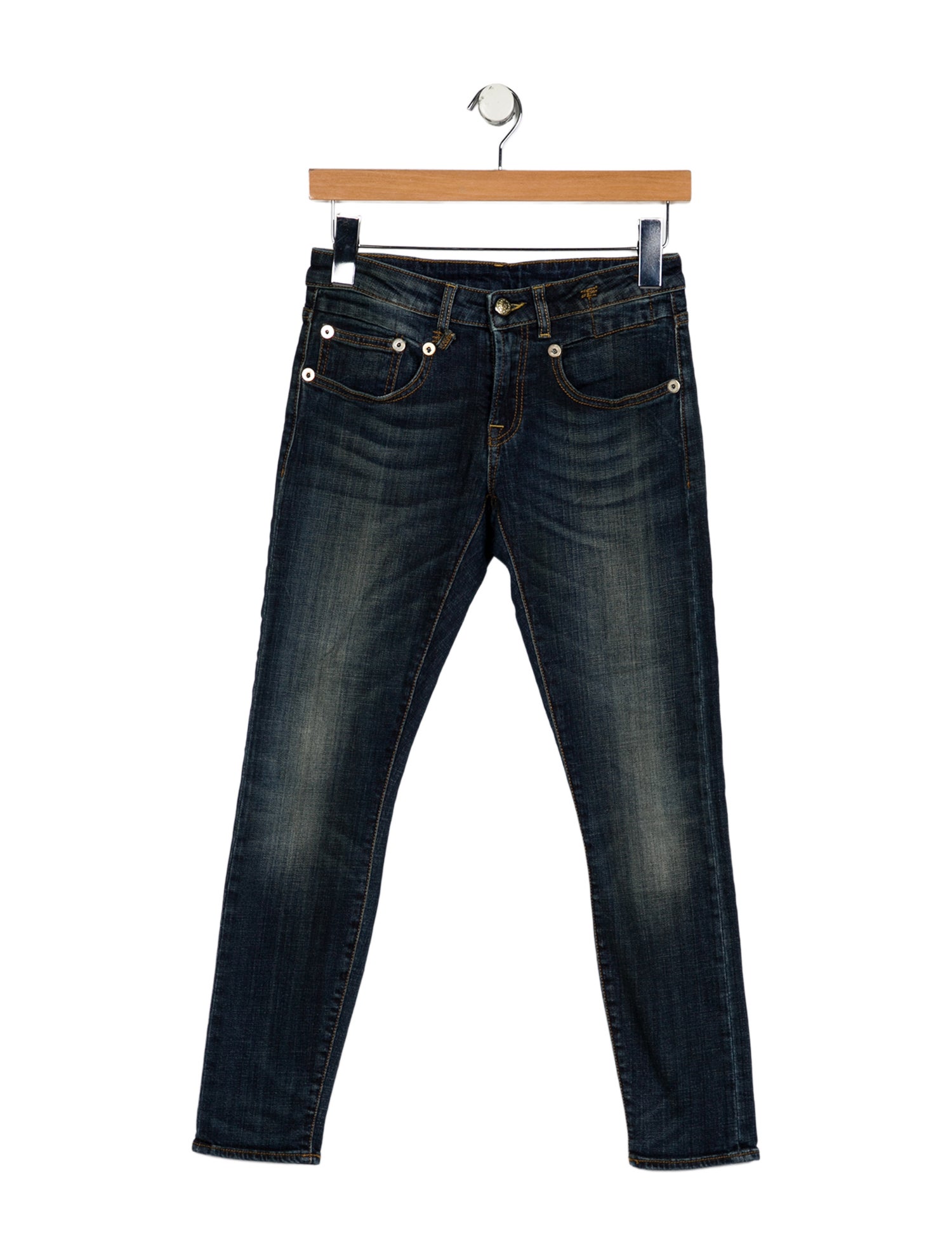 R13 Low-Rise Skinny Leg Jeans