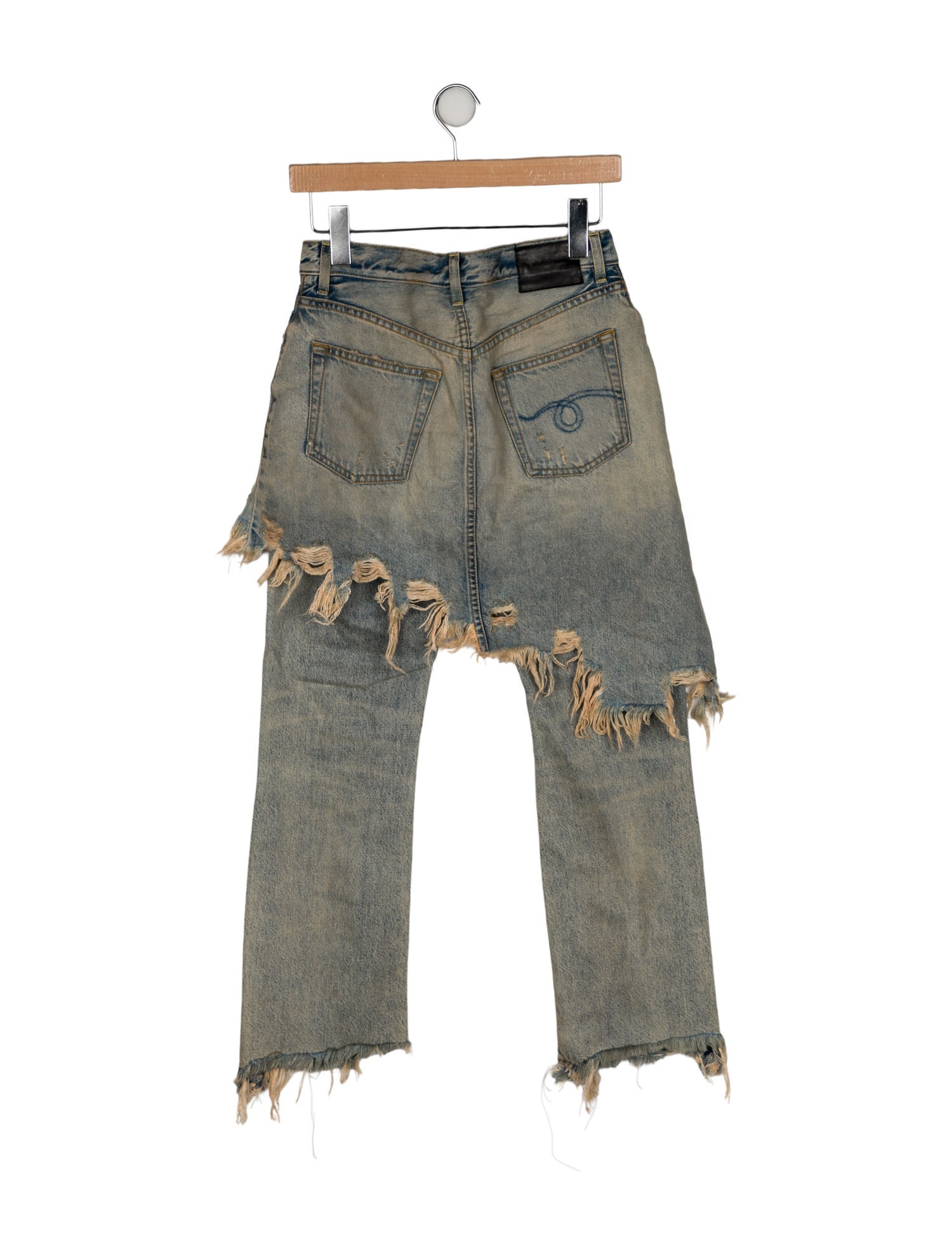 R13 High-Rise Straight Leg Jeans