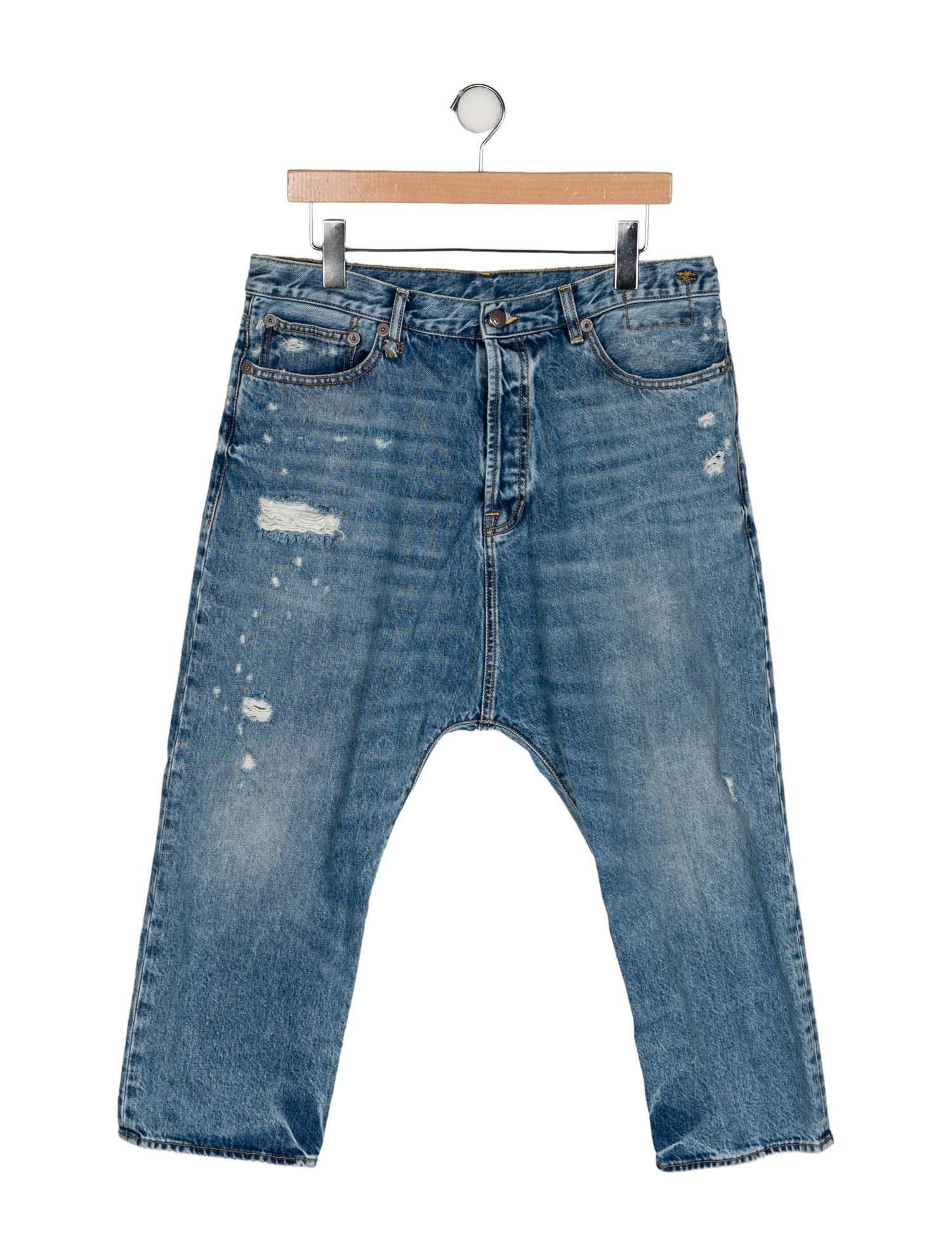 R13 High-Rise Straight Leg Jeans