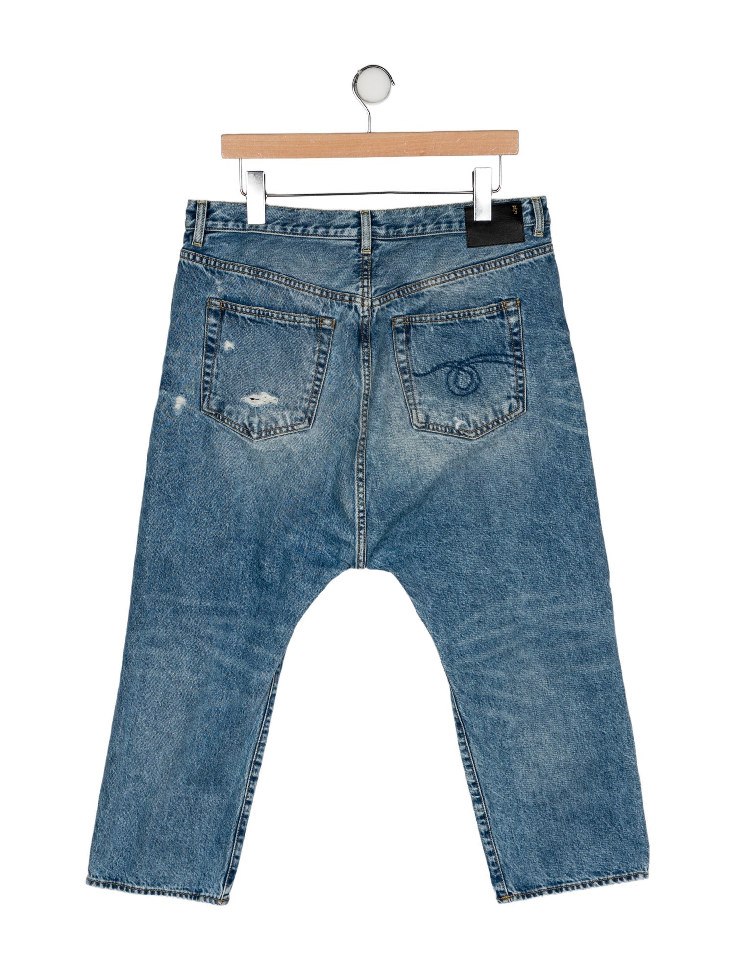 R13 High-Rise Straight Leg Jeans