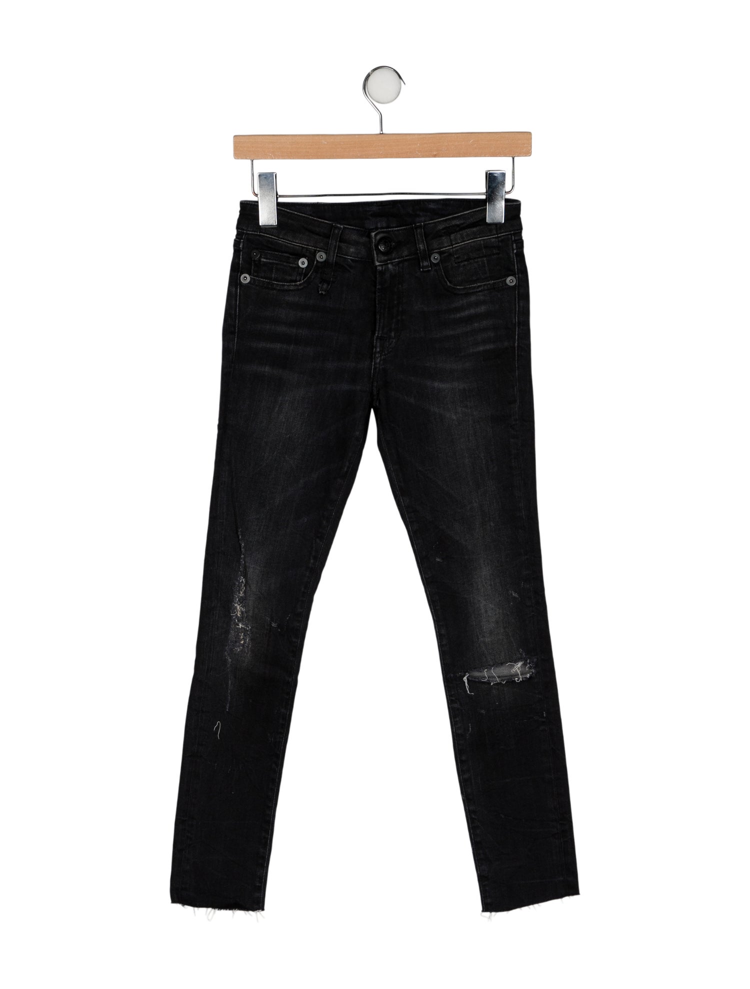 R13 Low-Rise Skinny Leg Jeans