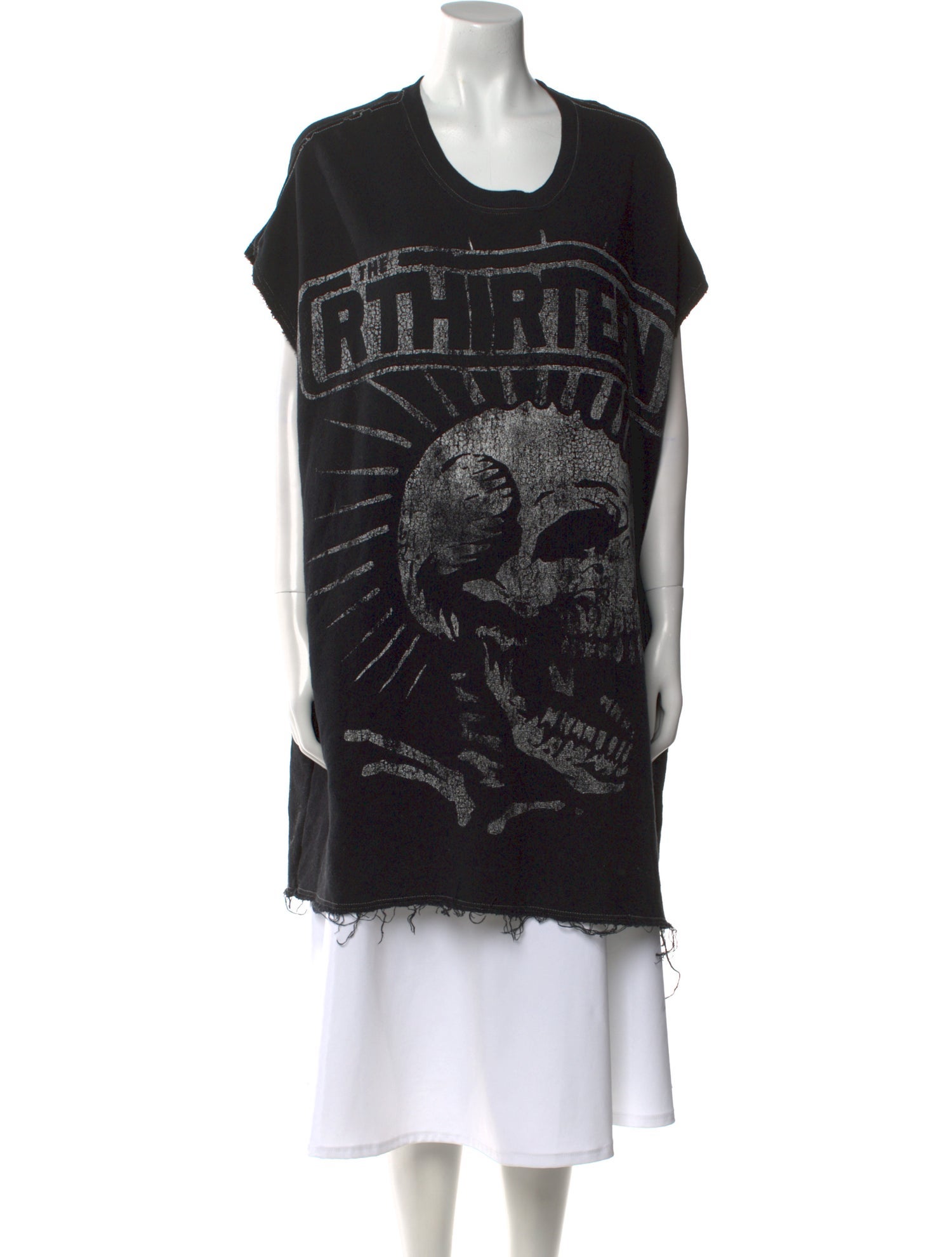 R13 Printed Scoop Neck Sweater