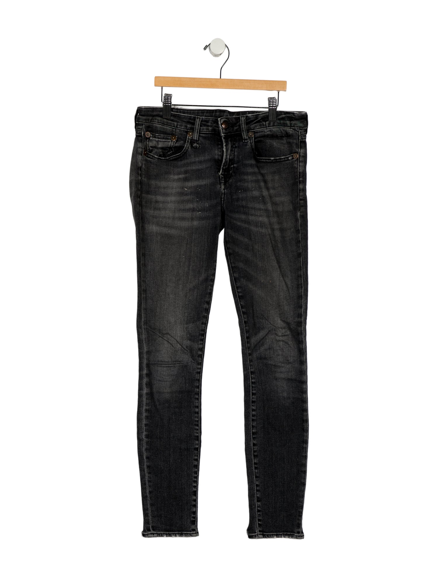 R13 Mid-Rise Skinny Leg Jeans