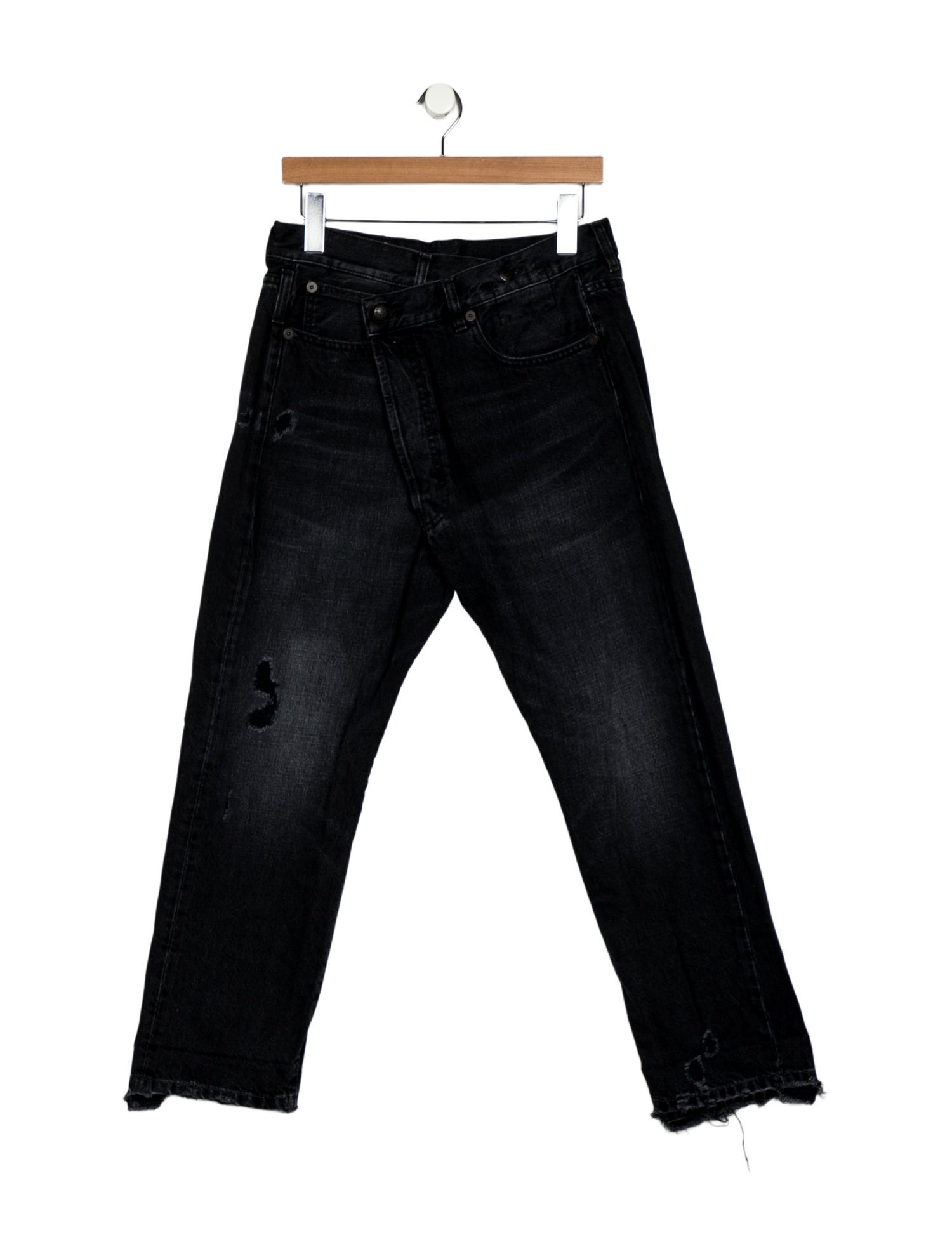 R13 High-Rise Straight Leg Jeans