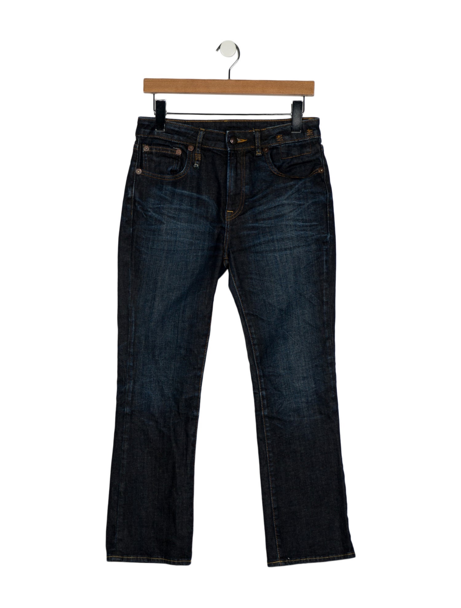 R13 High-Rise Straight Leg Jeans