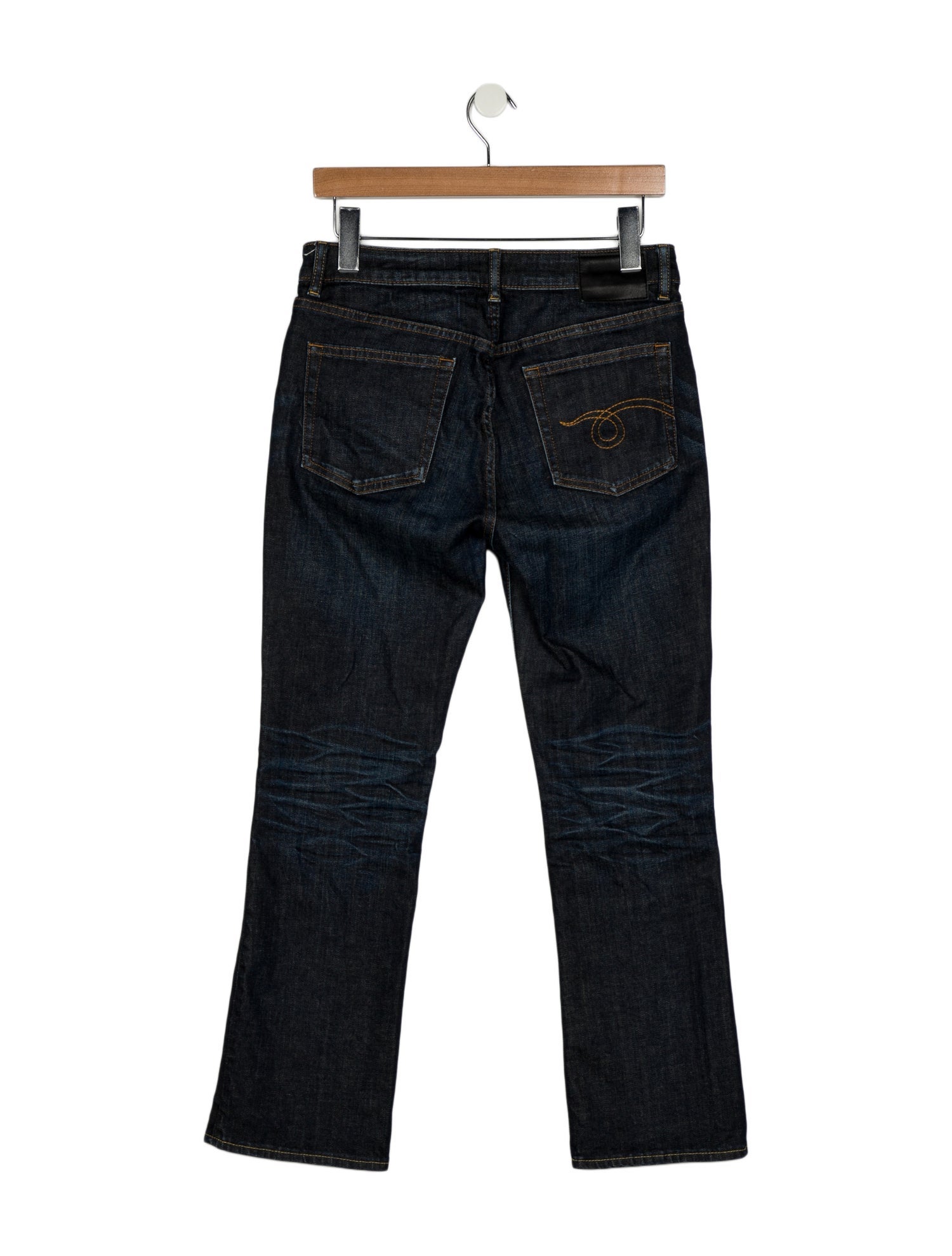 R13 High-Rise Straight Leg Jeans