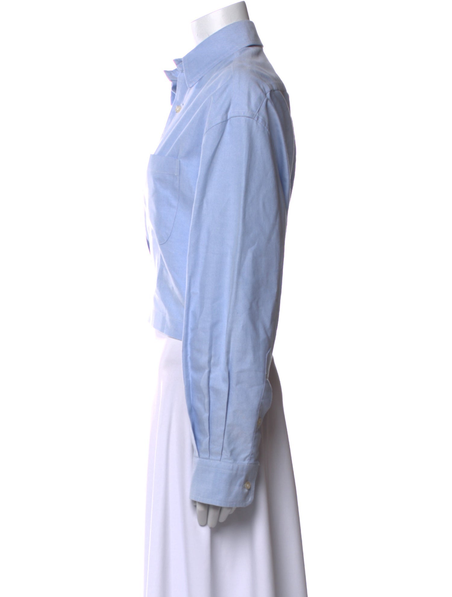 R13 Long Sleeve Crop Top