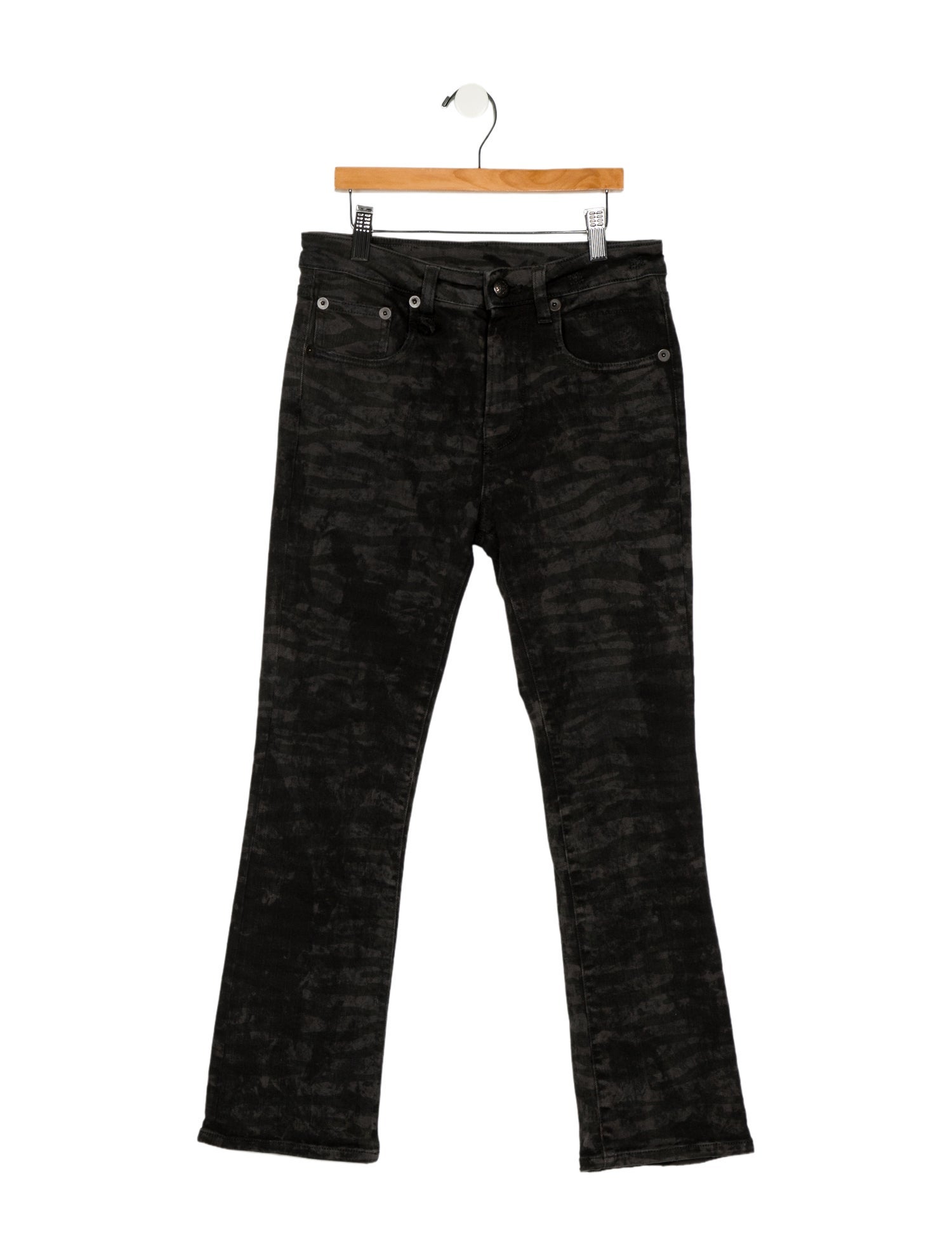 R13 Mid-Rise Straight Leg Jeans