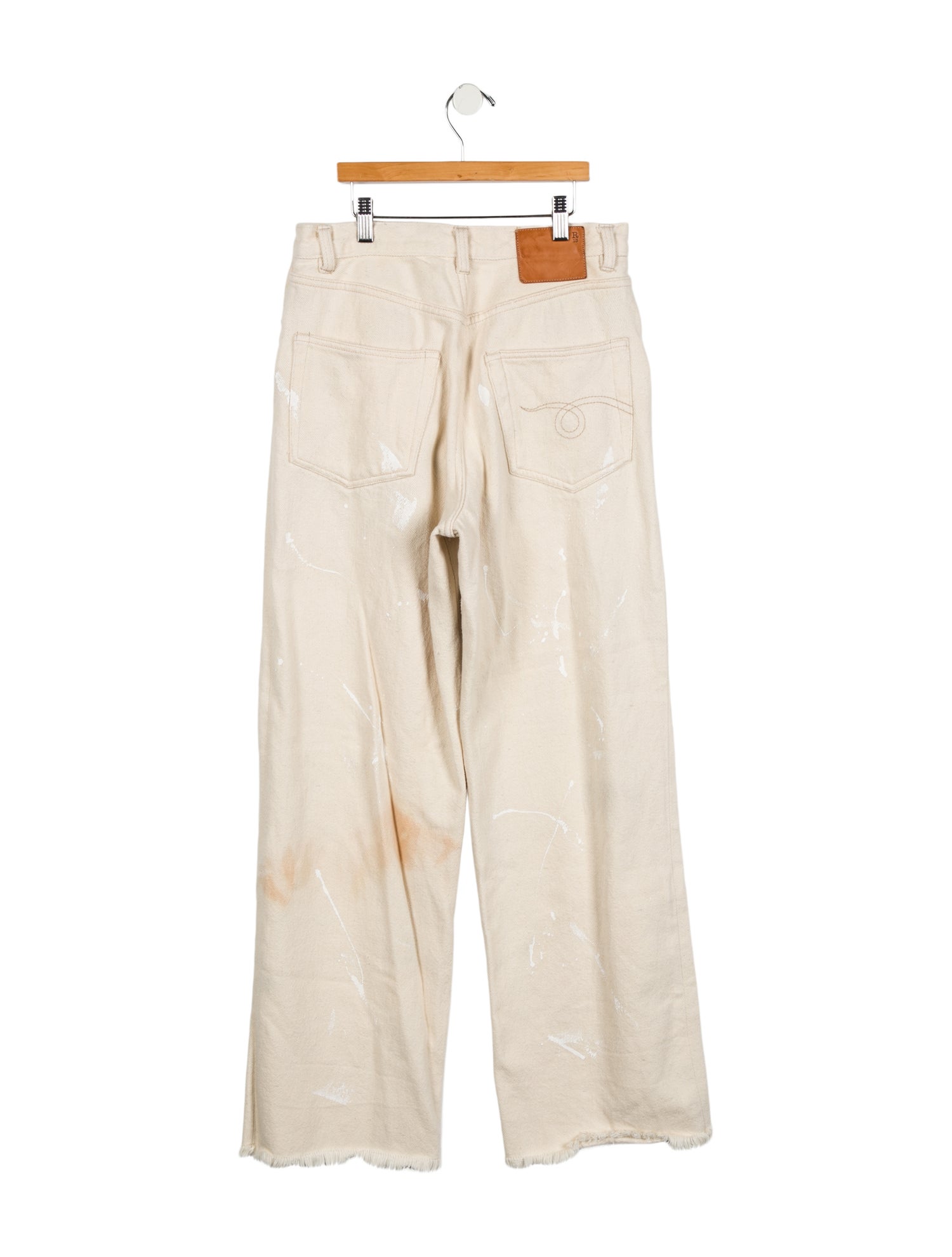 R13 High-Rise Wide Leg Jeans