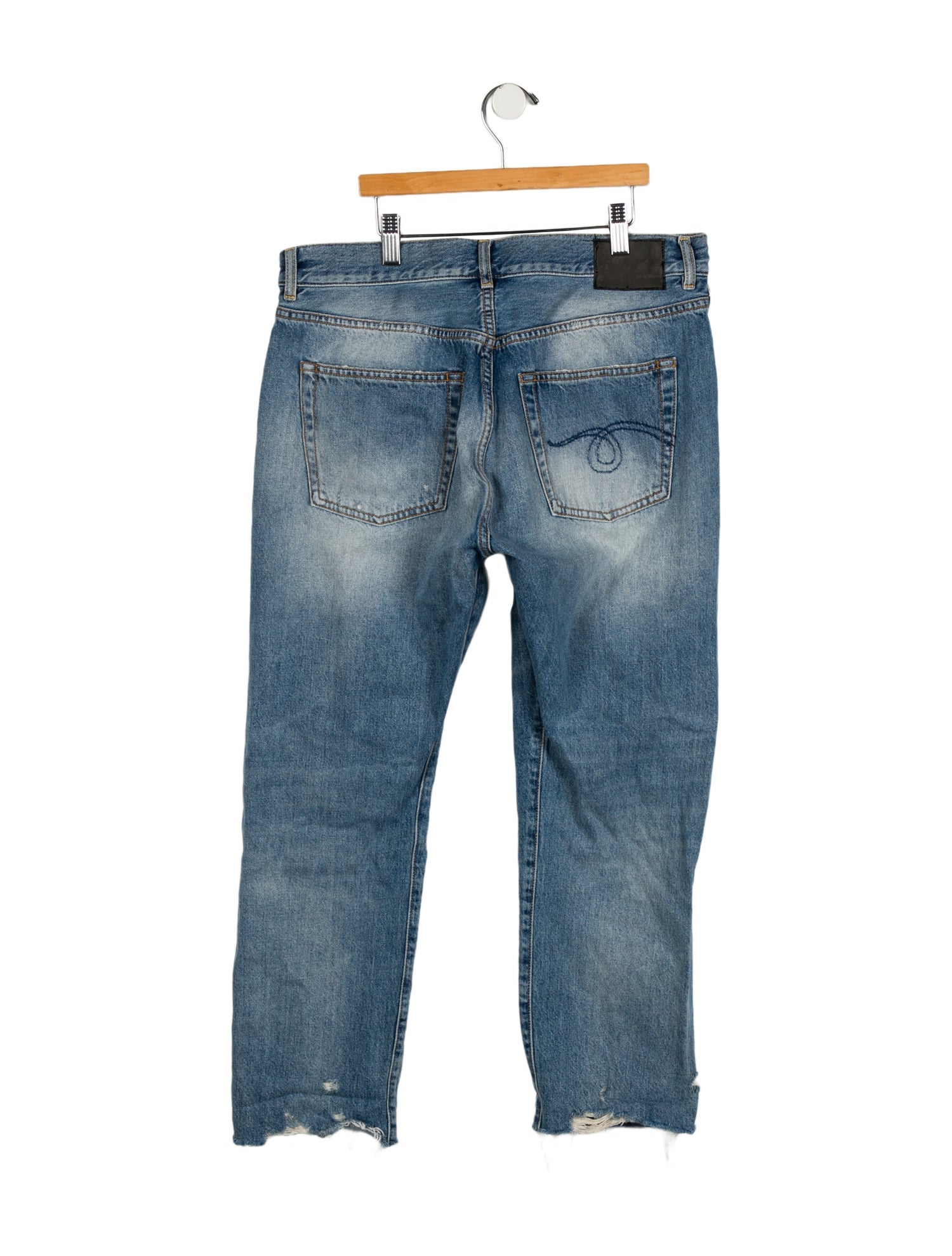 R13 High-Rise Straight Leg Jeans