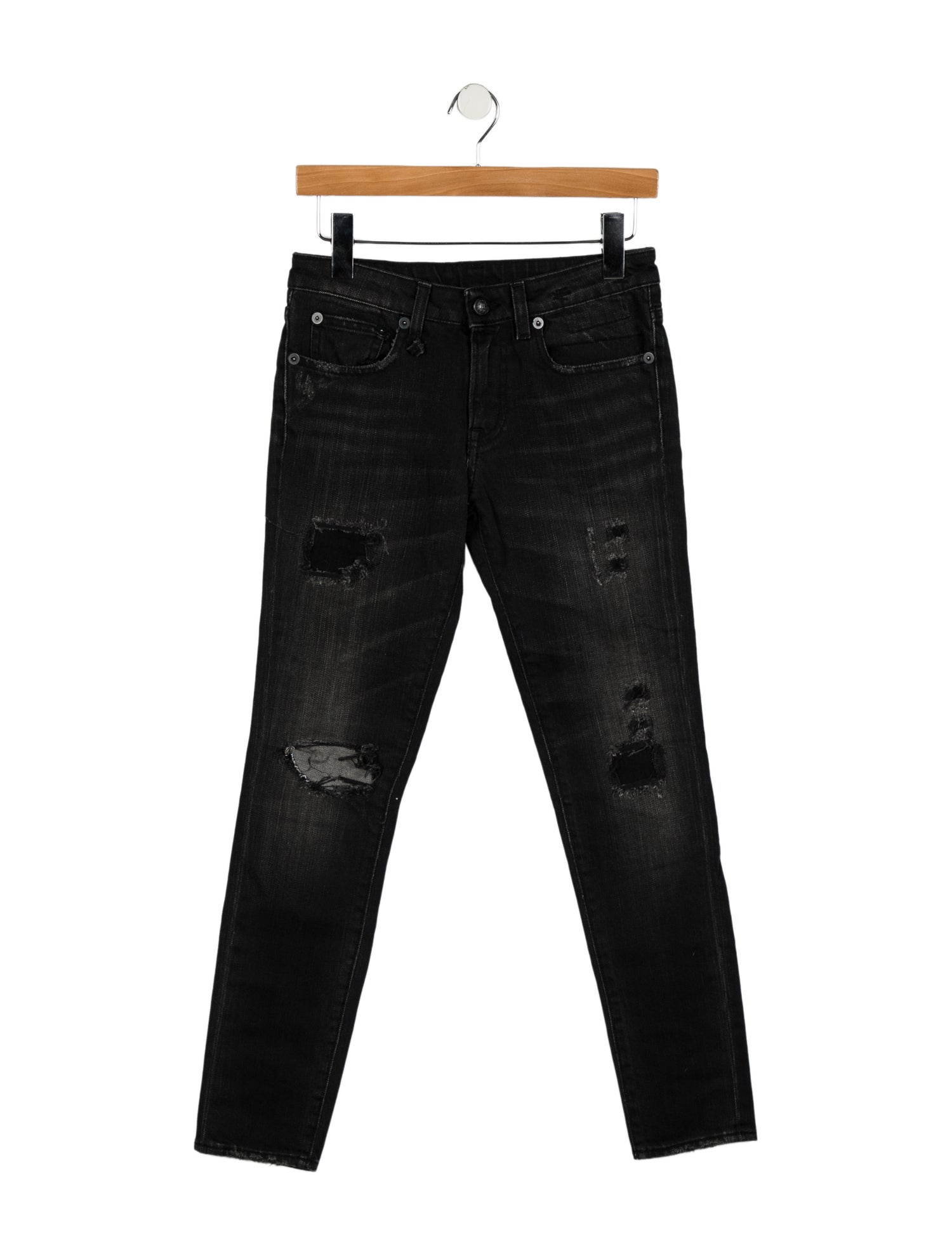 R13 Mid-Rise Skinny Leg Jeans