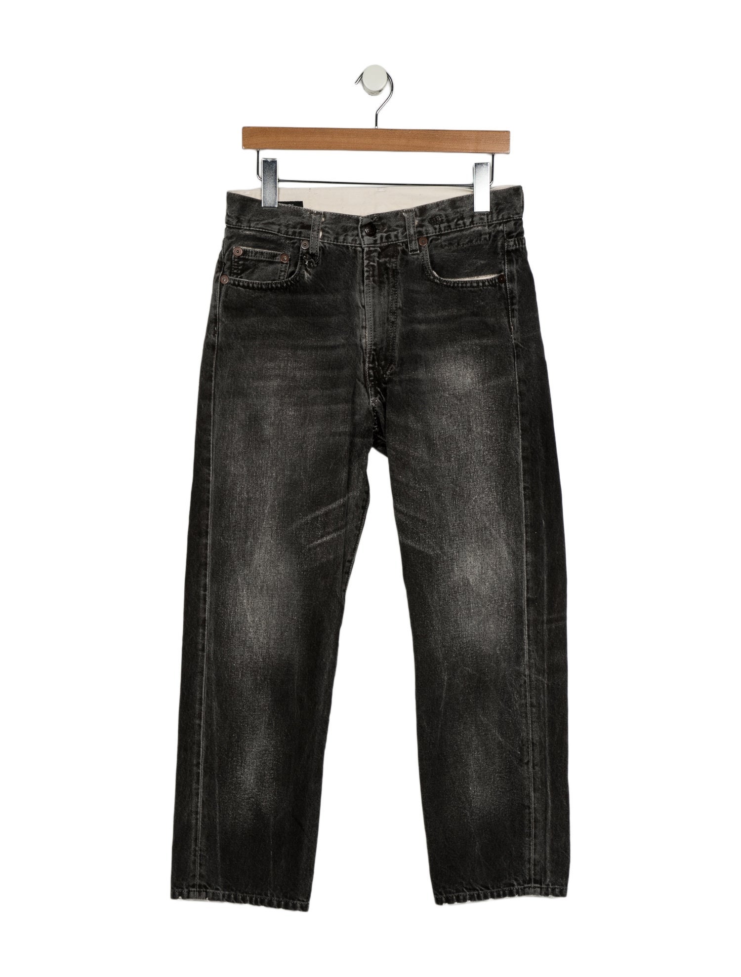 R13 High-Rise Straight Leg Jeans