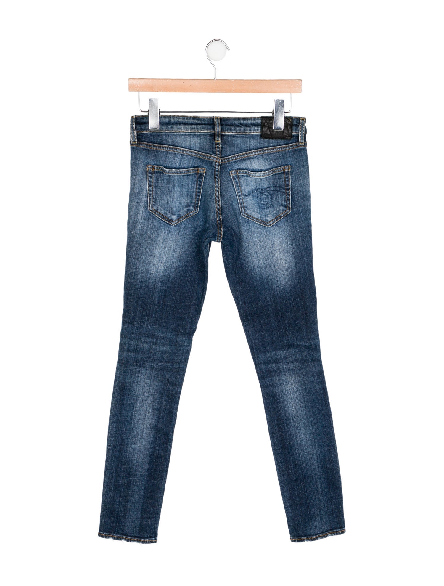 R13 Mid-Rise Skinny Leg Jeans