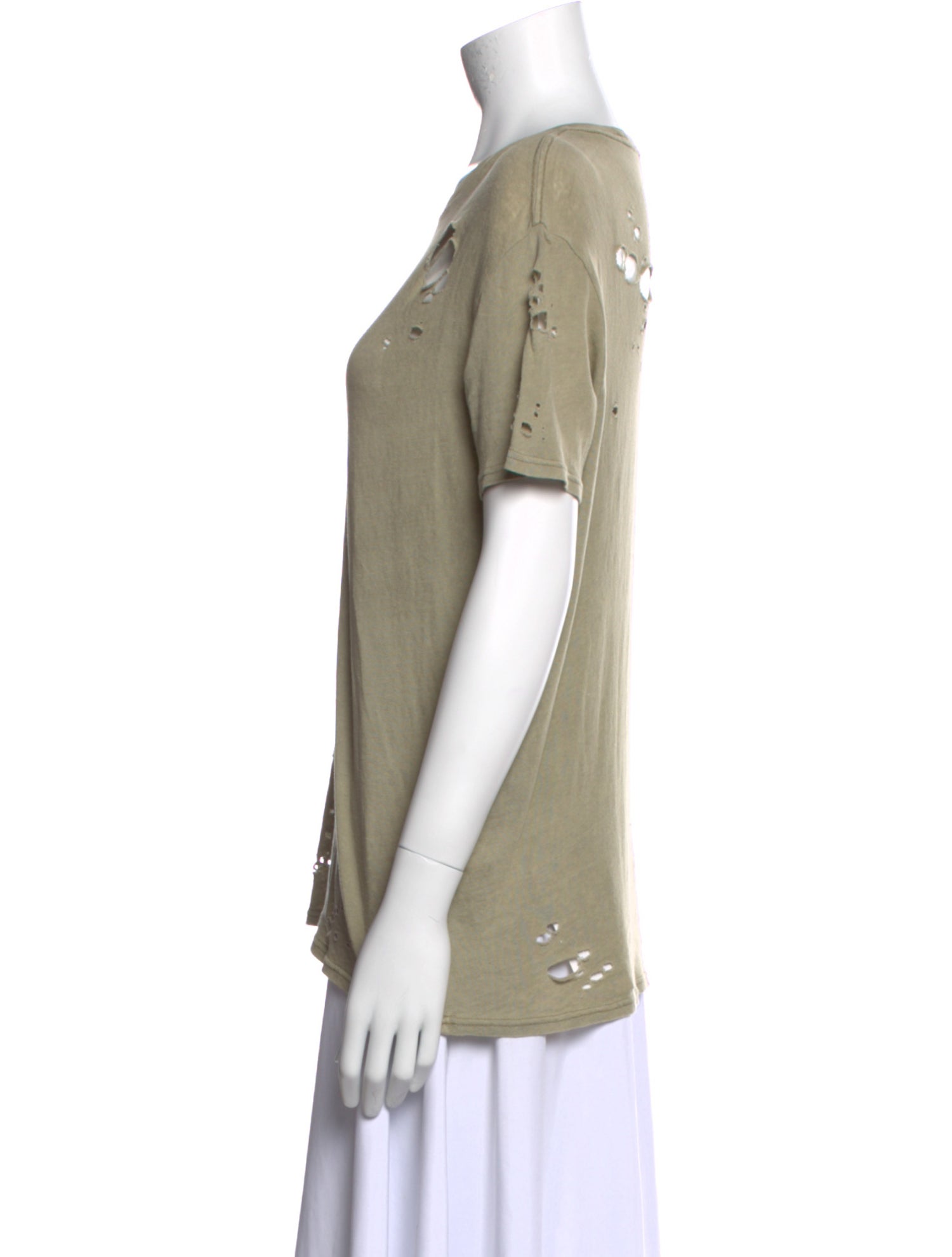 R13 Scoop Neck Short Sleeve T-Shirt