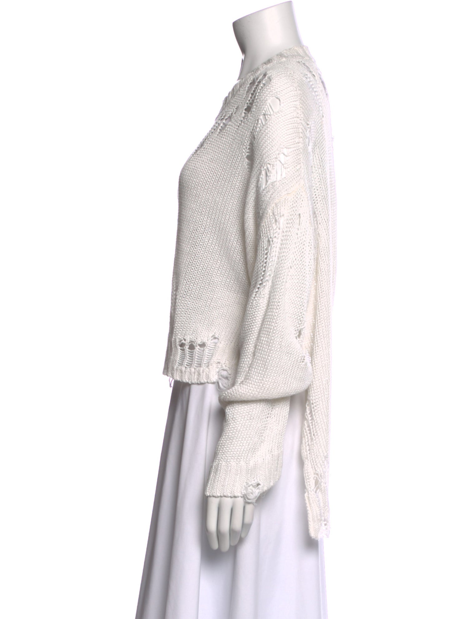 R13 Linen Scoop Neck Sweater