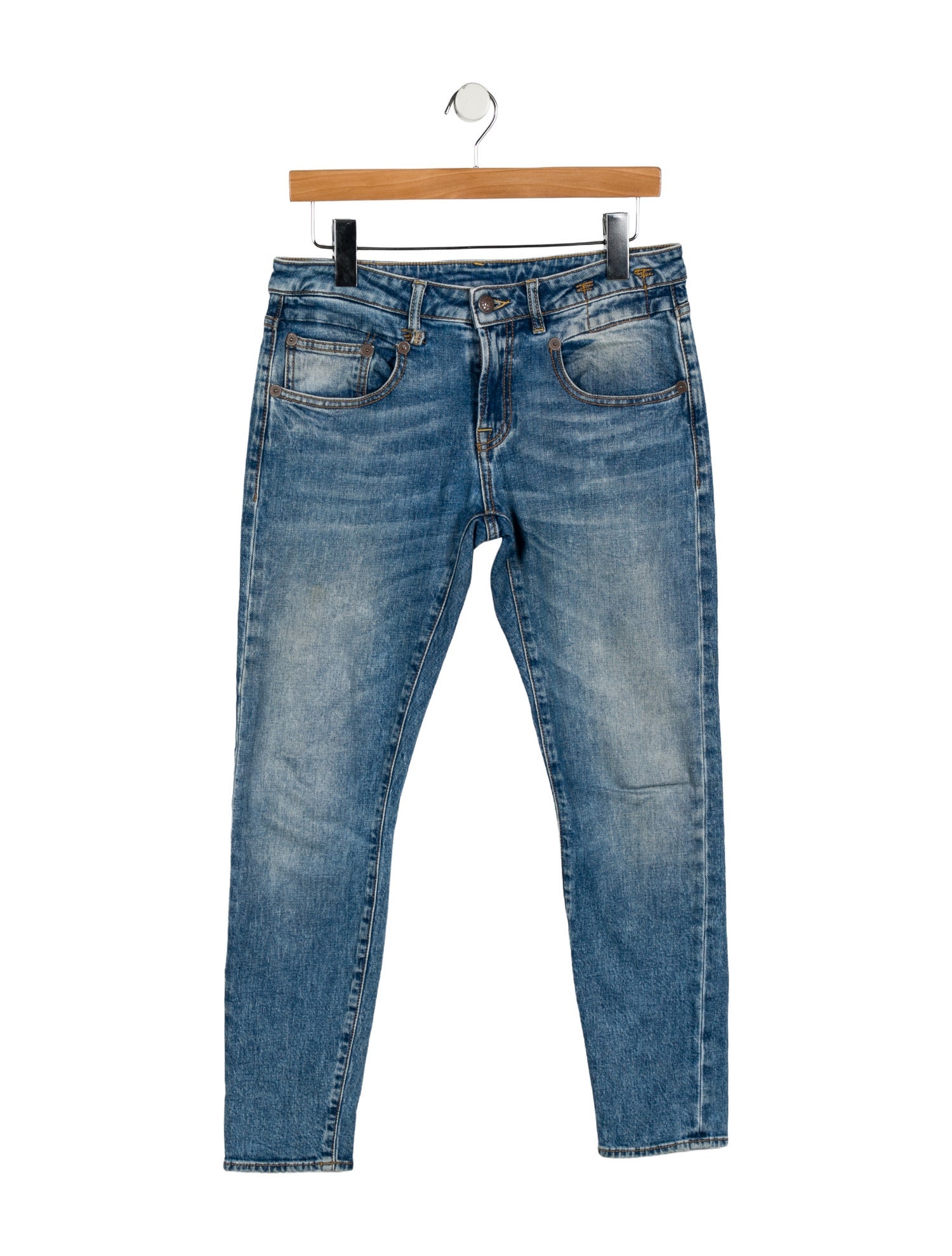 R13 High-Rise Skinny Leg Jeans