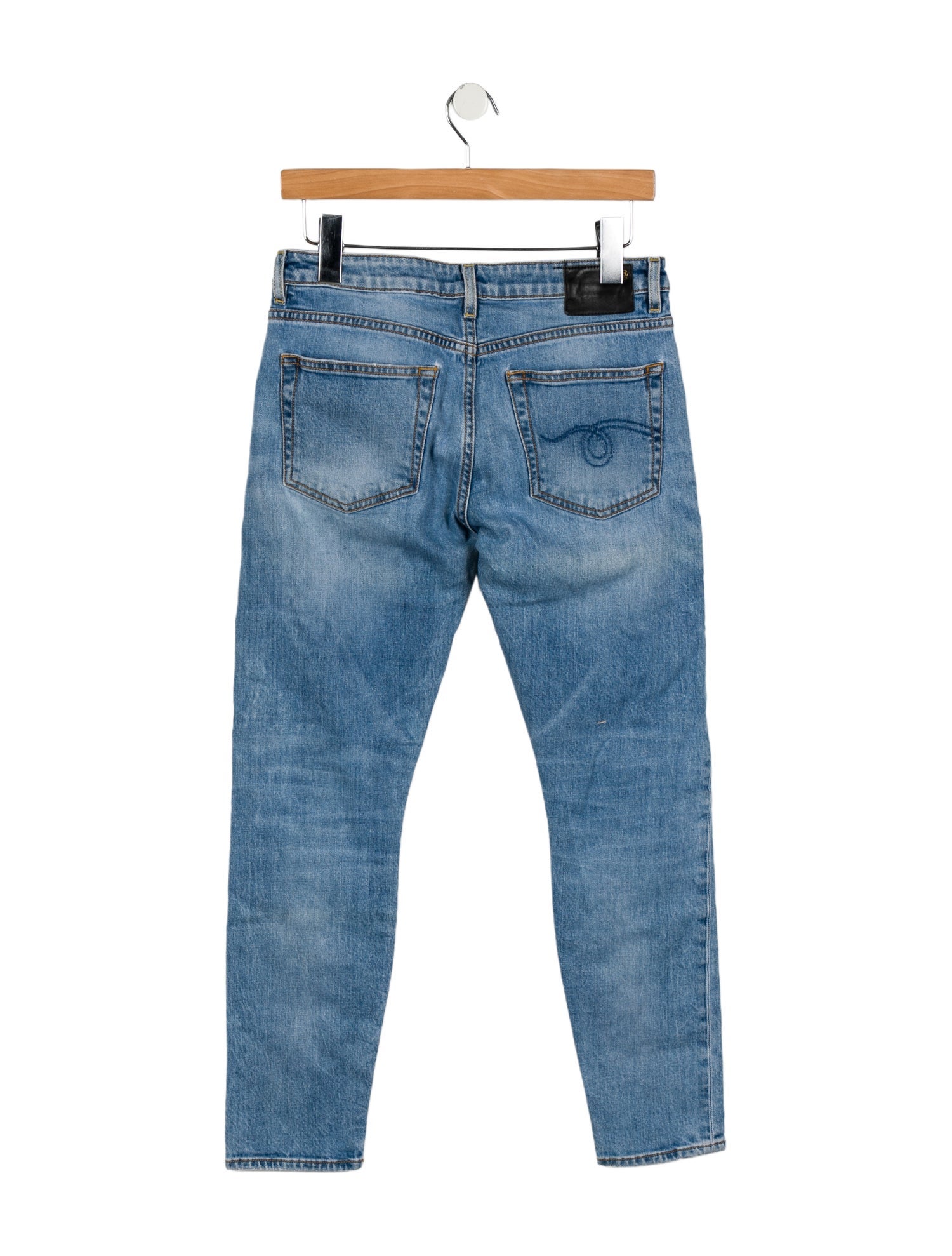 R13 Mid-Rise Skinny Leg Jeans